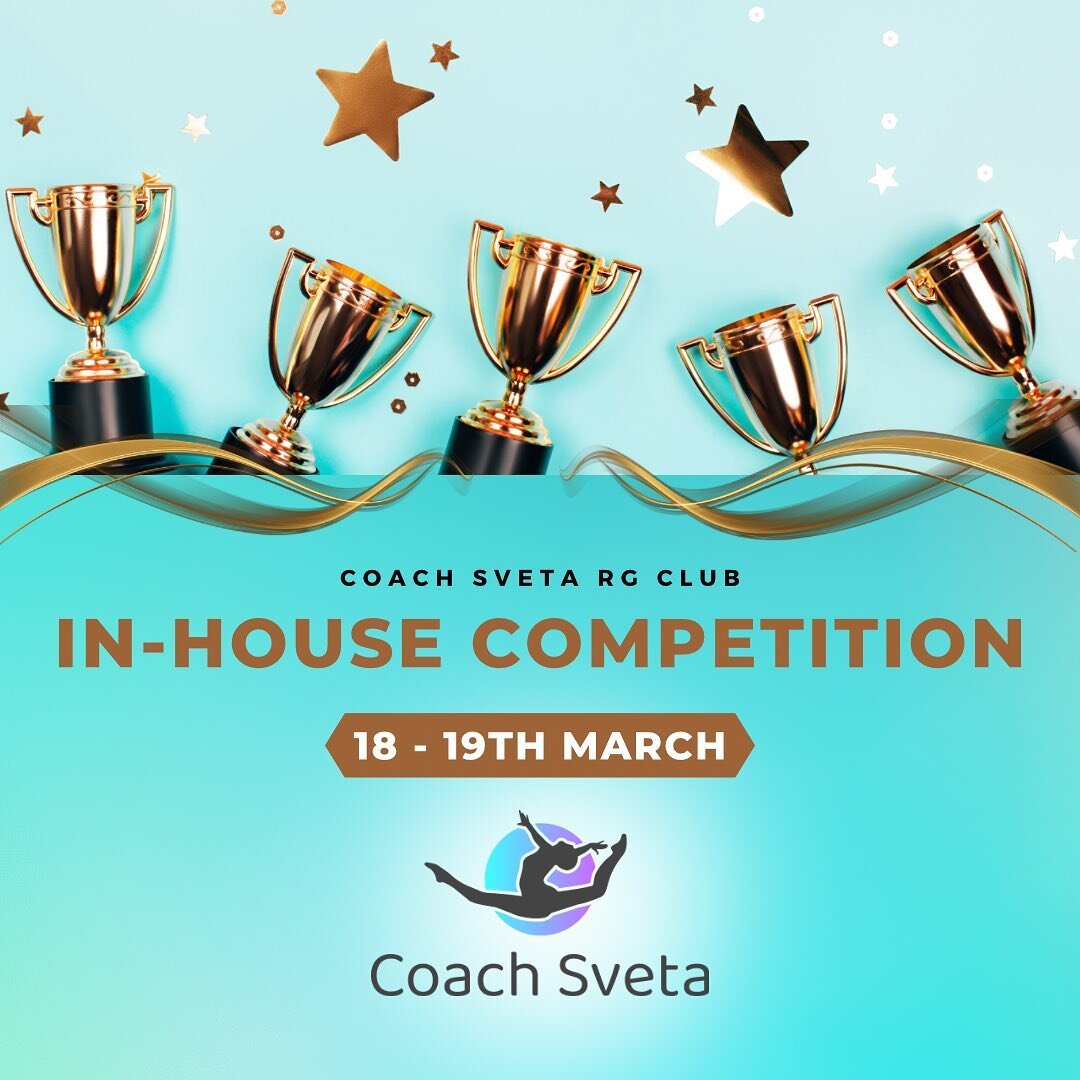 📢 We are thrilled to announce that our annual in-house competitions will be held on March 18-19 🎉! 

The event will take place in our gym and will showcase the incredible skills and talents of our gymnasts 🤸🏻&zwj;♂️.

They have been working hard 