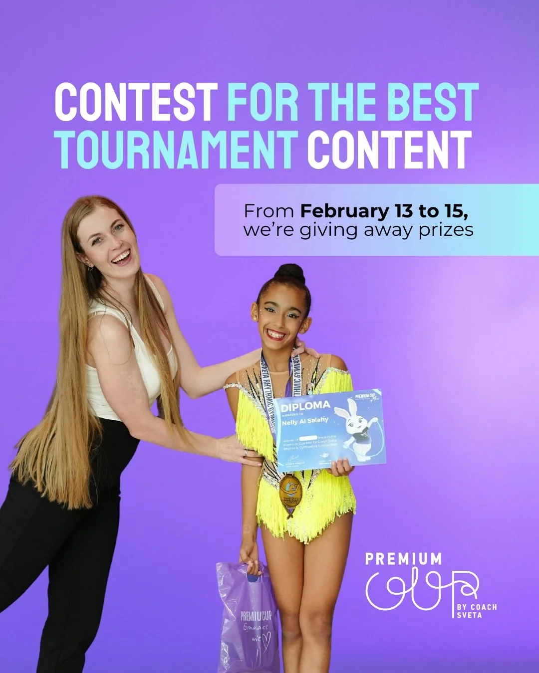 CONTEST FOR THE BEST TOURNAMENT CONTENT 

Turn your tournament impressions into a post or a reel &mdash; and become the winner of our daily contest. 

From February 13 to 15, we are giving away prizes for the most heartfelt and creative content about