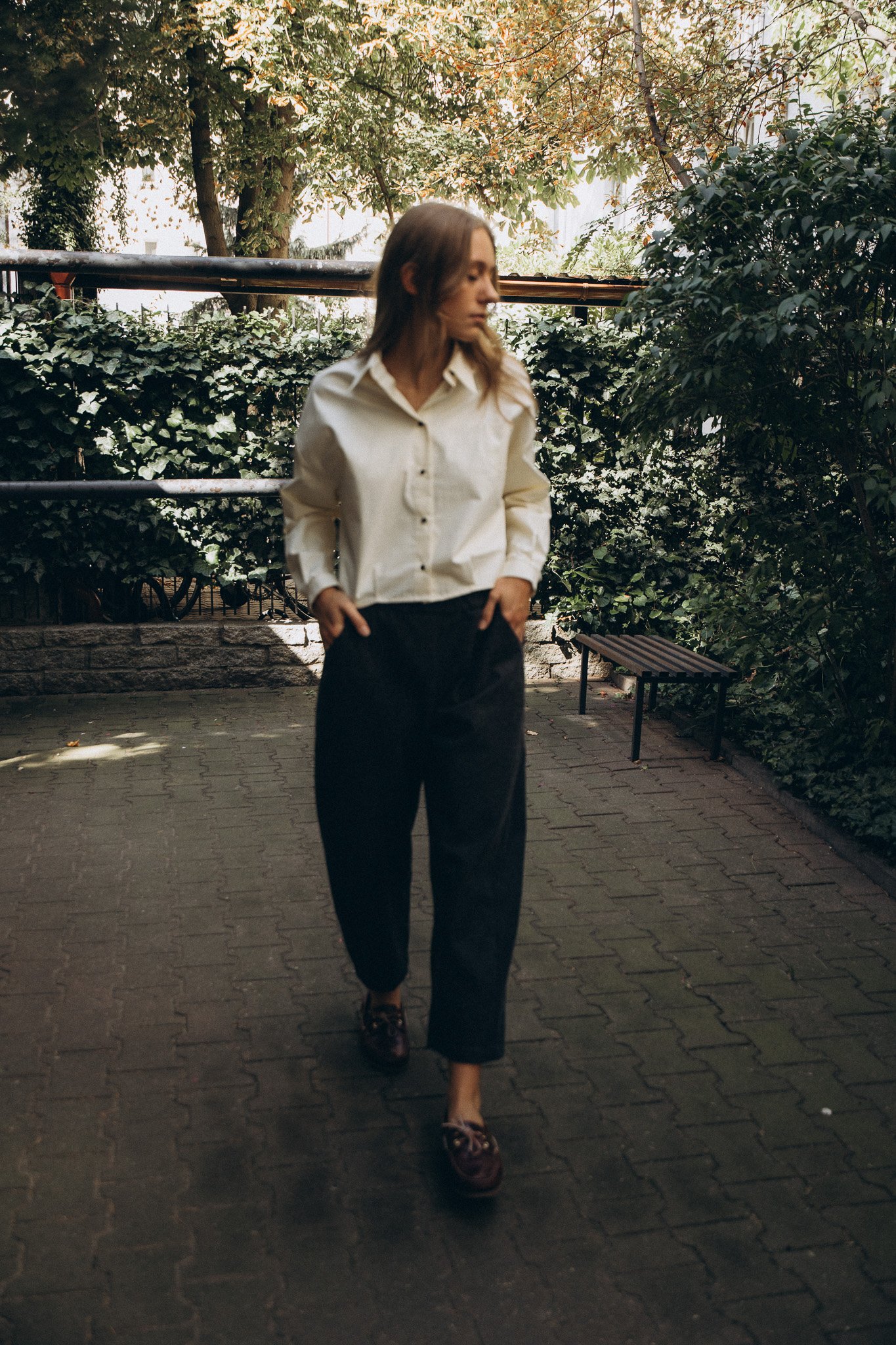 Eva, spodnie denimowe ‘barrell leg’