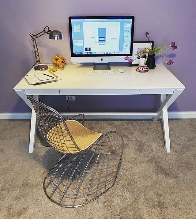Last year I took over my eldest son&rsquo;s room when he moved to China and converted it into my office. It&rsquo;s still a work I progress but I sure am glad I have a bright and dedicated space to #workfromhome. My desk holds things I love and that 