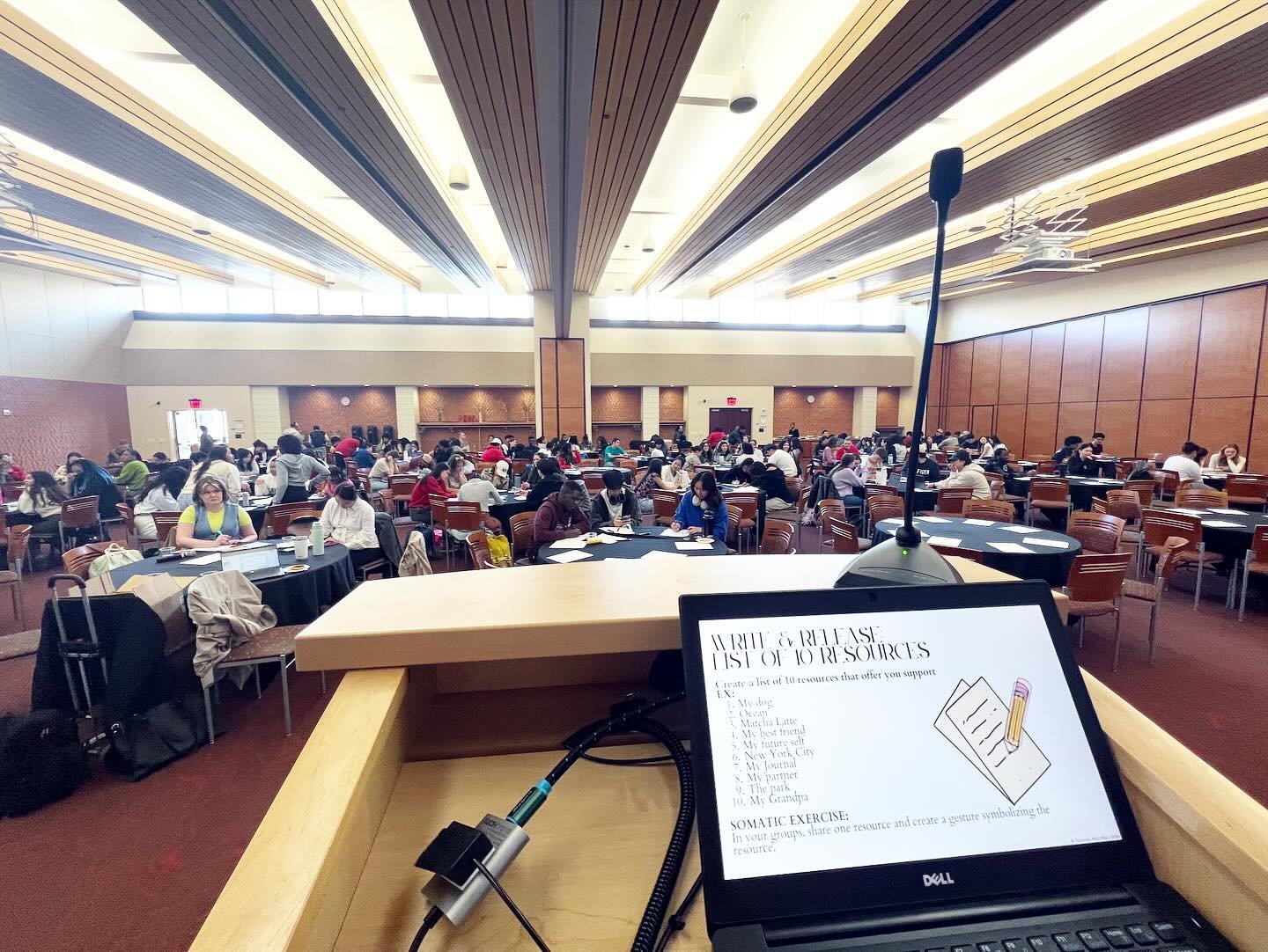 The best part about public speaking is the view.

I get to watch hundreds and thousands of young adults transform using the Write &amp; Release Method I created in 2021.

My tools teach you how to:
➡️ Process emotion to completion
➡️ Regulate your ne