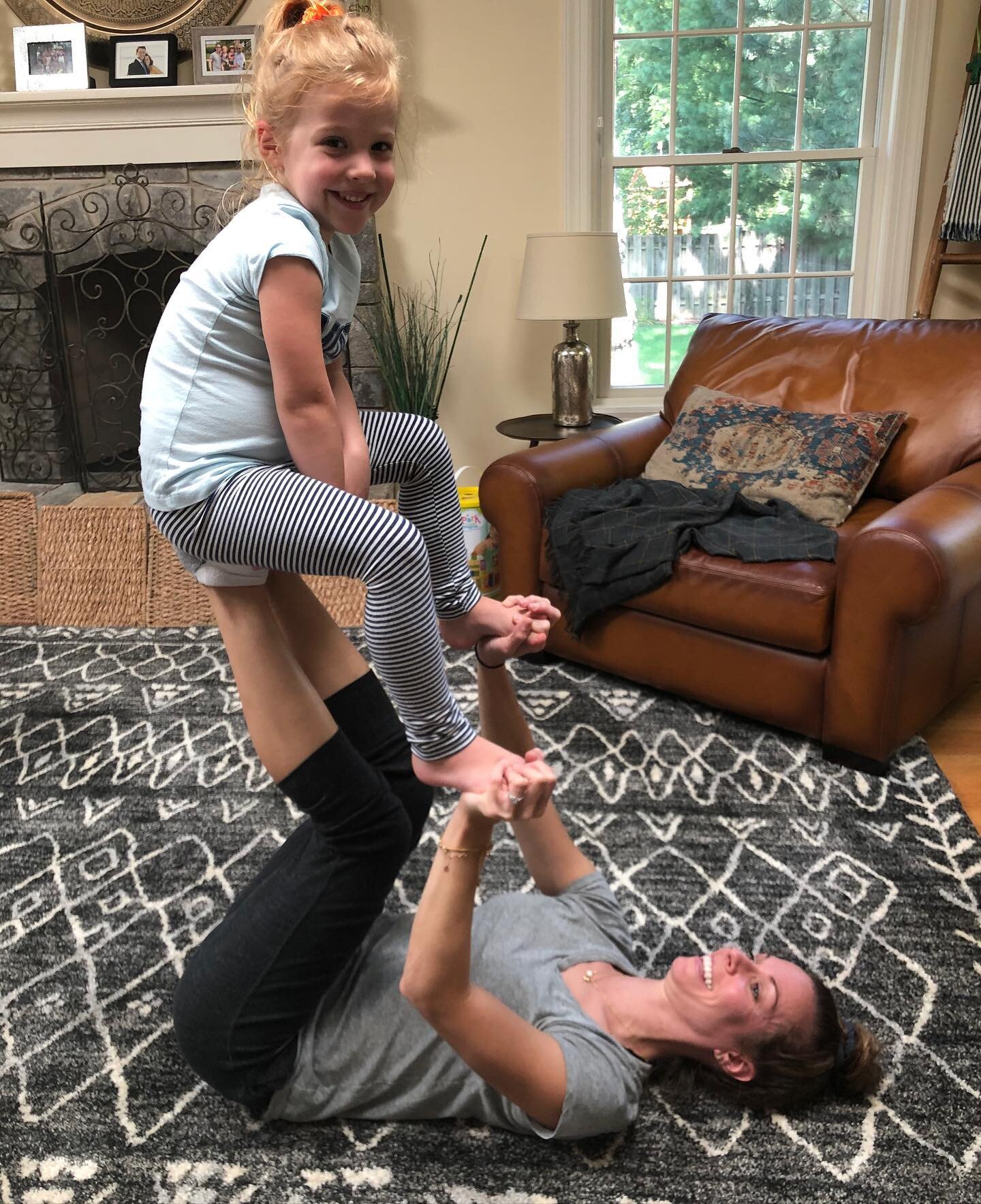 MINDFUL MONDAYS
Name that pose! We called it horse and carriage. What does it look like to you? 
.
Making up new partner yoga poses is creative, fun, and requires a lot of balance and strength to hold it. 
.
.
.
#partnerpose #kidsyoga #kidsactivities