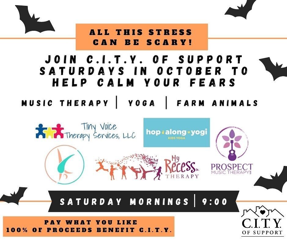 So excited to be part of this month long event that benefits C.I.T.Y of Support an amazing organization that helps families with kids in therapy. Check out their Facebook page for more details. 
.
.
.
#yogagivesback #kidsyogatherapy #kidsyoga #kidsyo