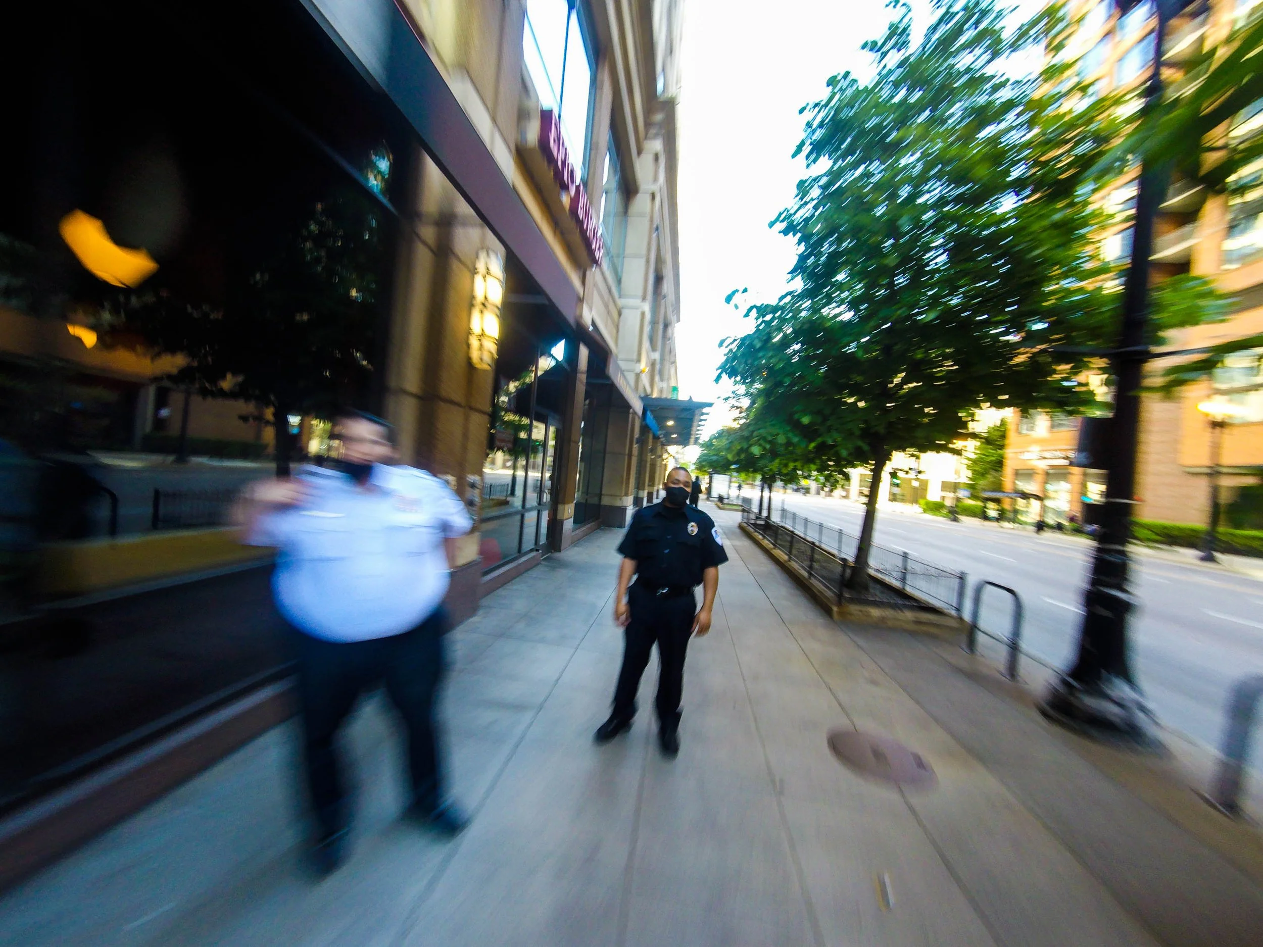 Rent a cops slithered out of back offices. But after thousands of donuts and a couple bouts of covid. They were harmless and easy to ditch.
