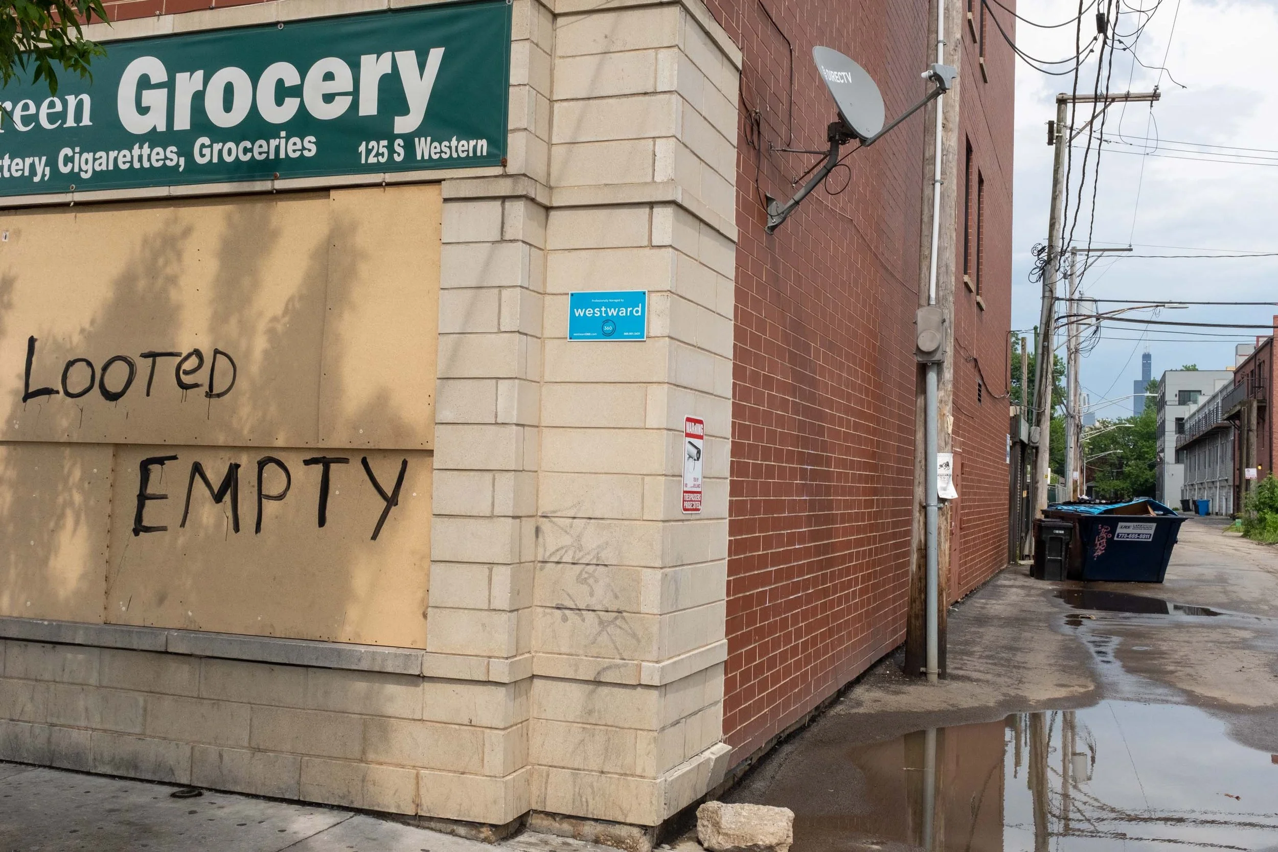 I watched my old liquor store get ransacked. And actually when it came to my neighborhood I wasn't alright with all these looters. That flipped a switch in me. Made me want to get out of the car and start bashing heads with a hockey stick. Get the fu