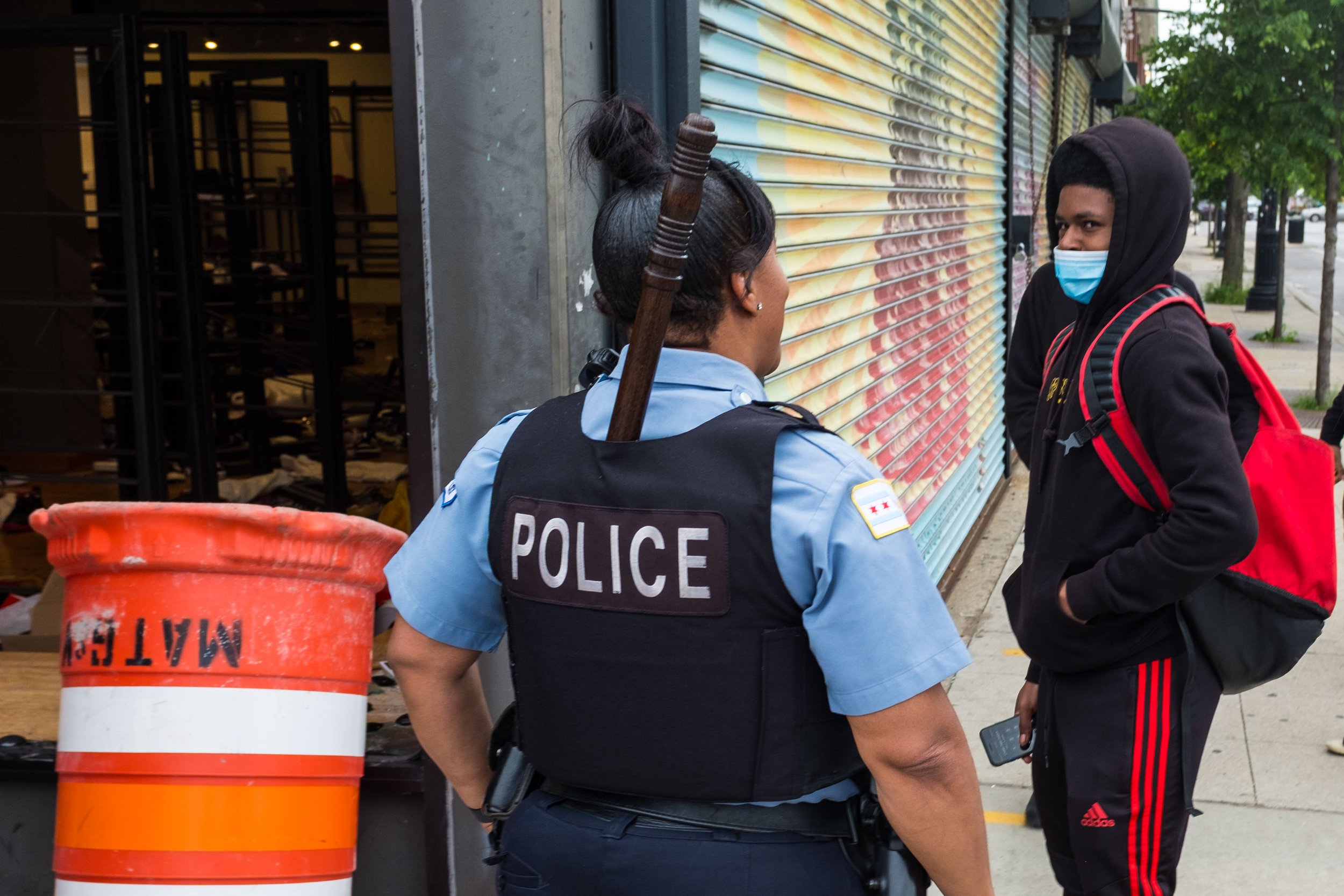 The looters were also unfortunately about 95% black from what I saw. I covered downtown, the Northwest Side, Northside, and the Southside, over the two days and nights and all I saw was a sea of black folks having the time of their lives. It was both