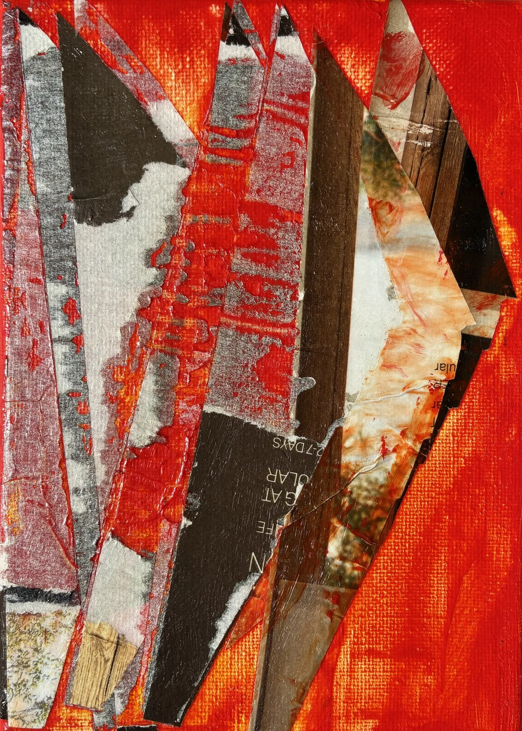 5x7 in. (13x18 cm) Acrylic/ Mixed media on Canvas.