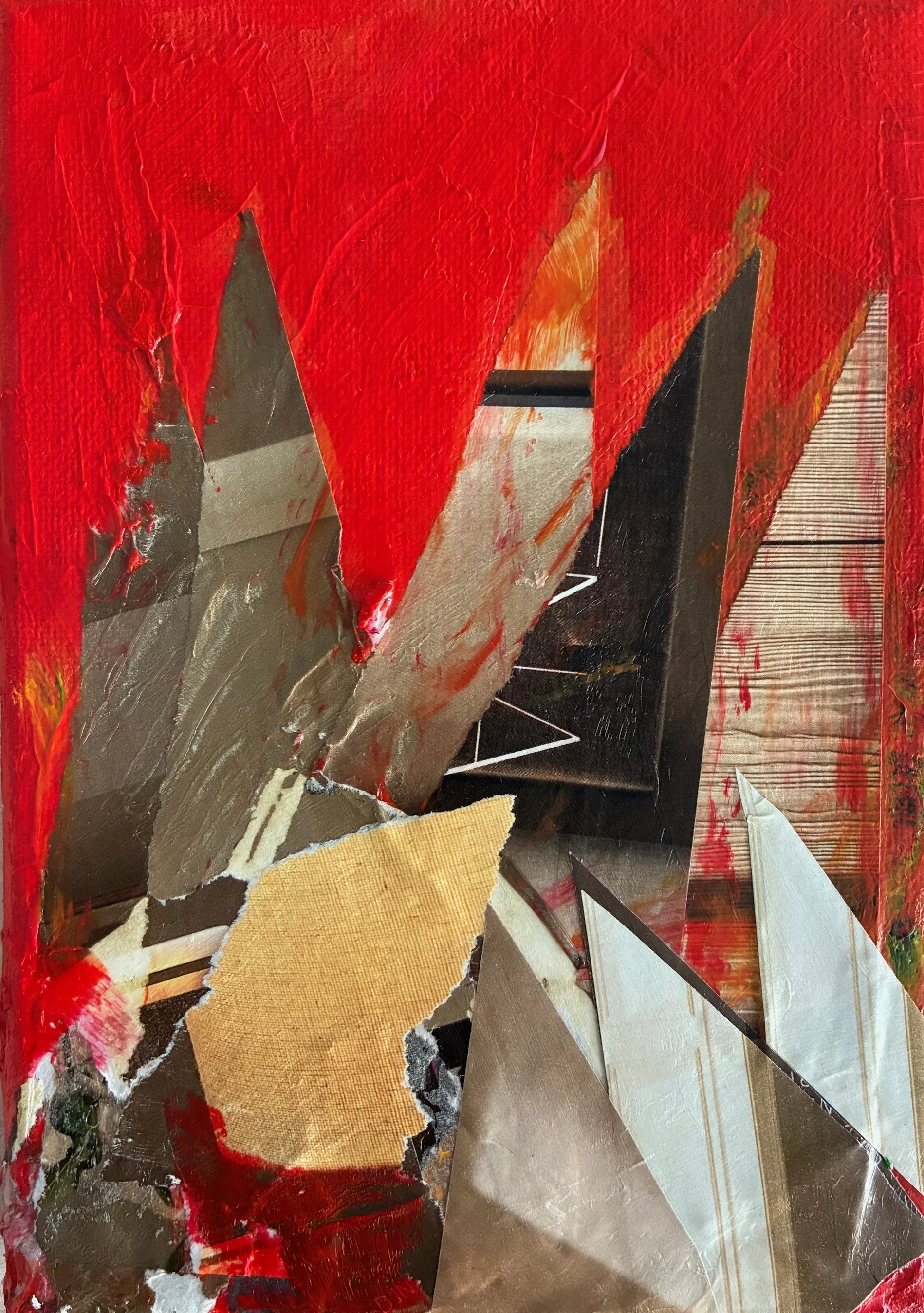 5x7 in. (13x18 cm) Acrylic/ Mixed media on Canvas.