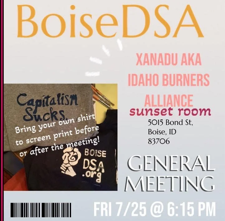 Boise DSA General Meeting