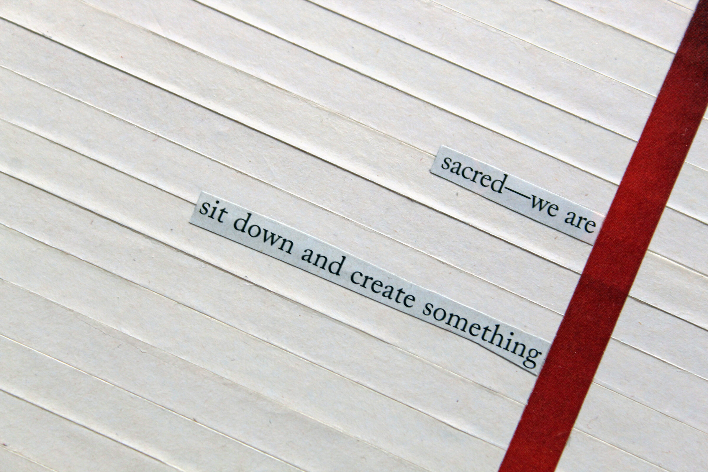  Detail – “sit down and create something” 