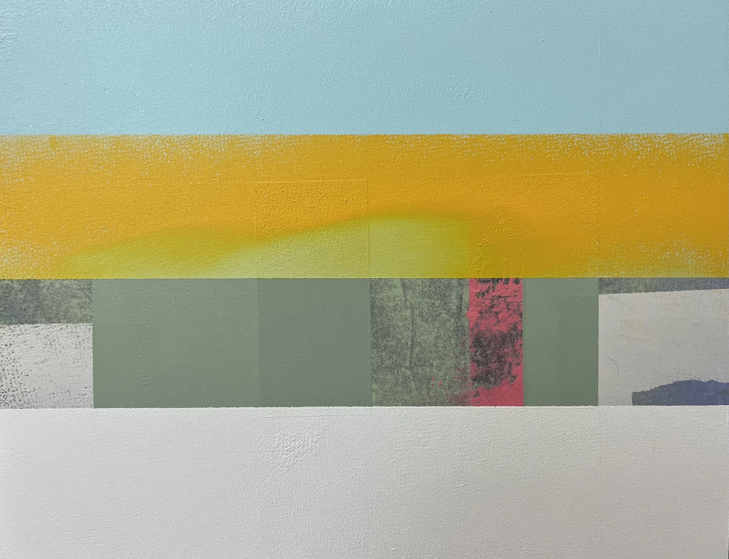 The Sea (Yellow Wave) || Oil on panel || 11"x14" || 2026