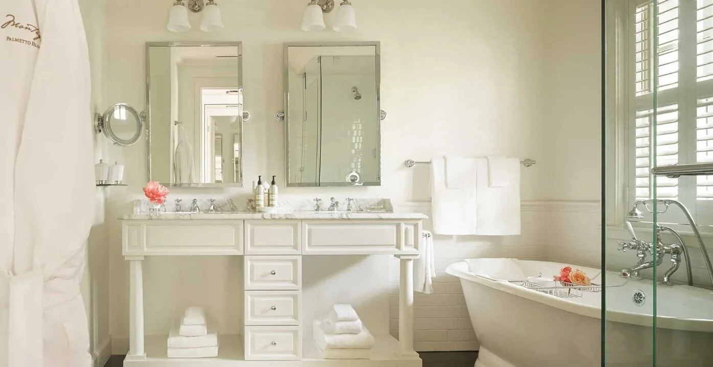 Montage Palmetto Bluff Bathroom, luxury travel advisor, Ragan Stone Travel