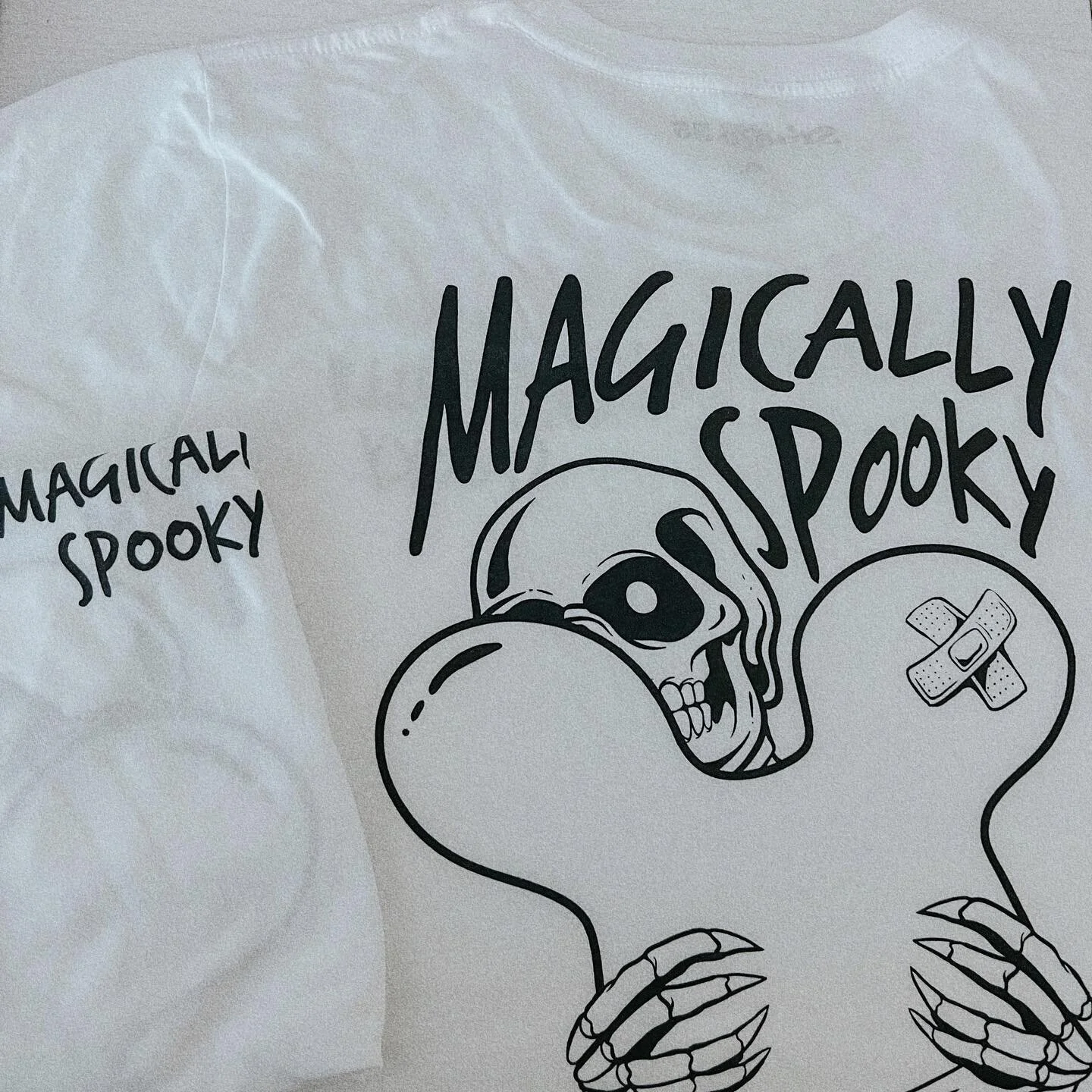 Calling all spooky babes! The Magically Spooky Skeleton Tee is available NOW! Get yours now and rock it during the best time of the year 💀