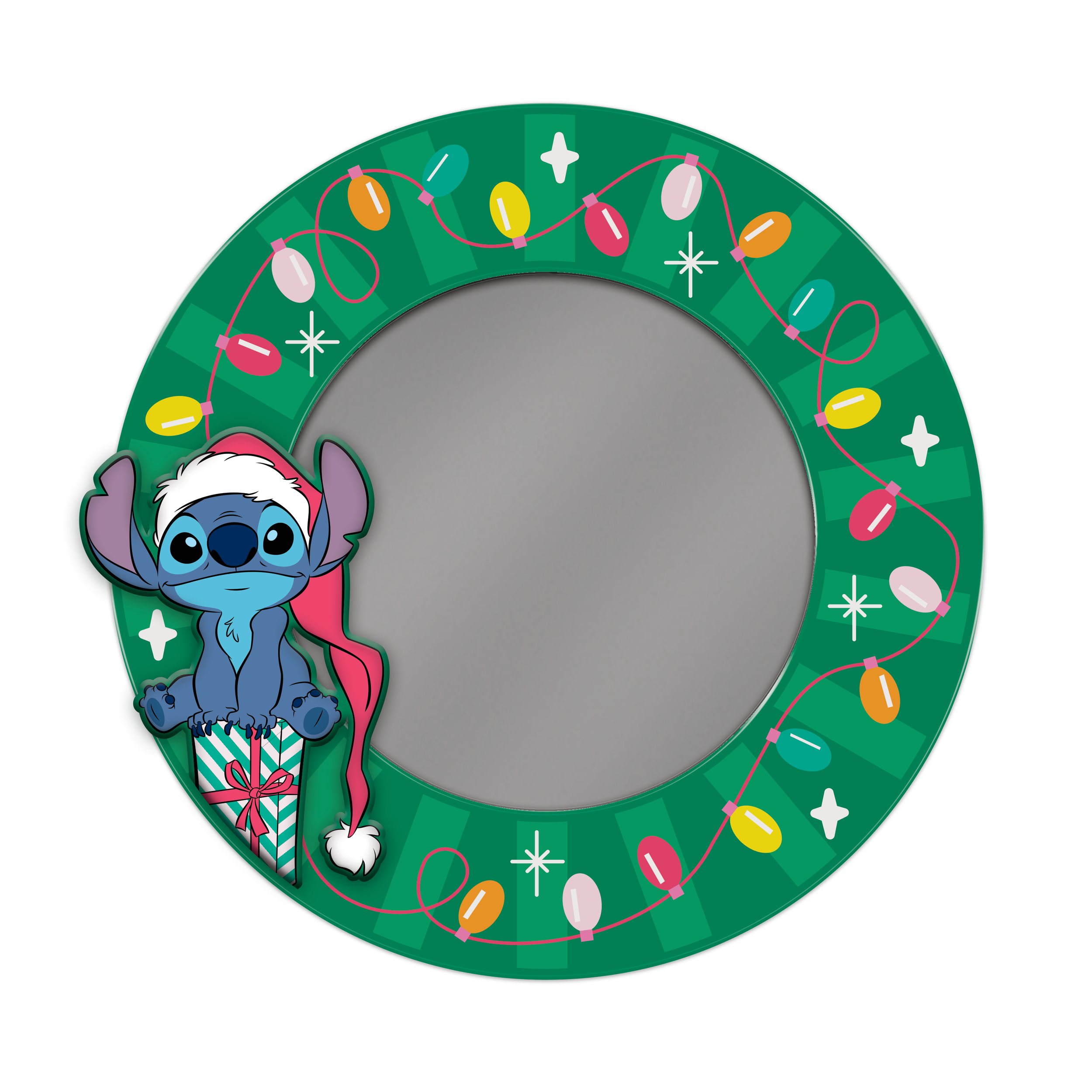 PHOTO FRAME-MOLDED RESIN-DISNEY-LILO AND STITCH-XMAS WREATH STITCH GIFT LIGHTS-AA080724855.png