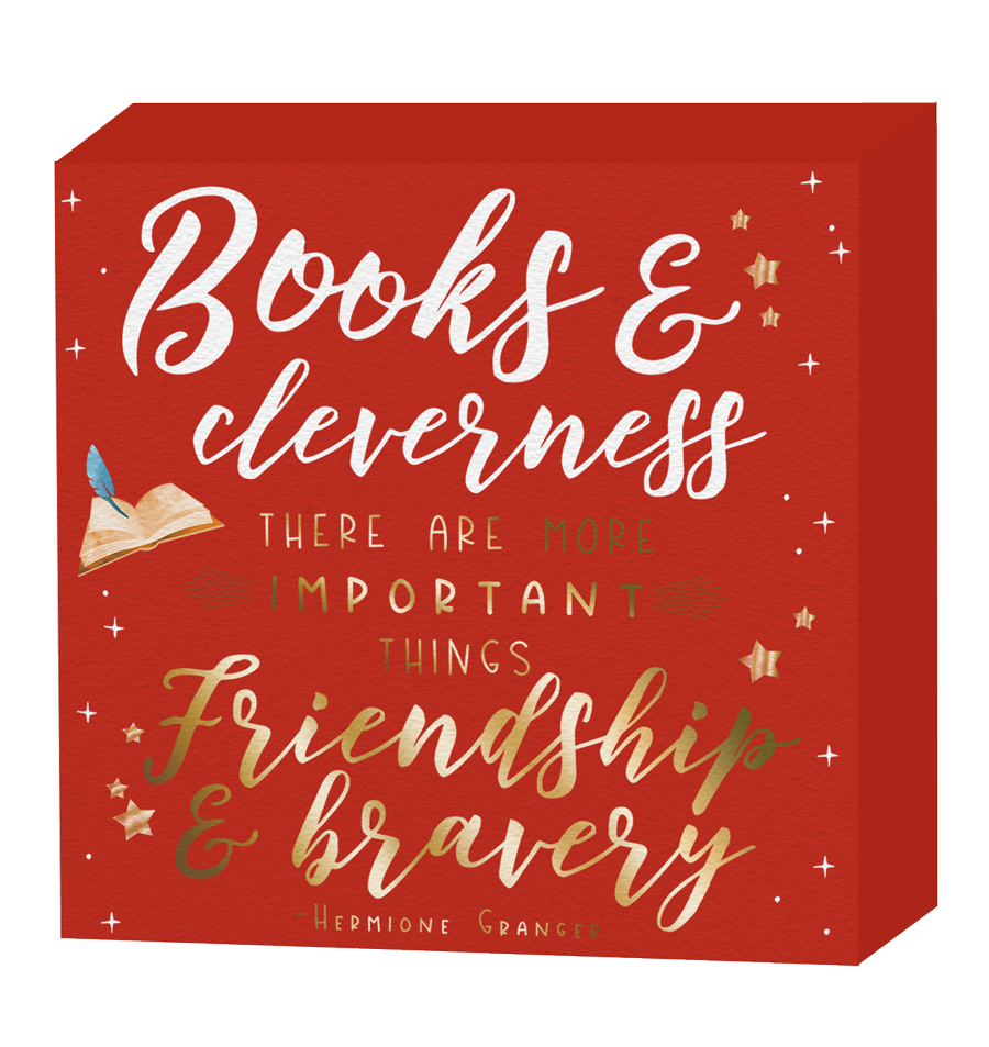 Harry Potter Book and Cleverness Box Sign