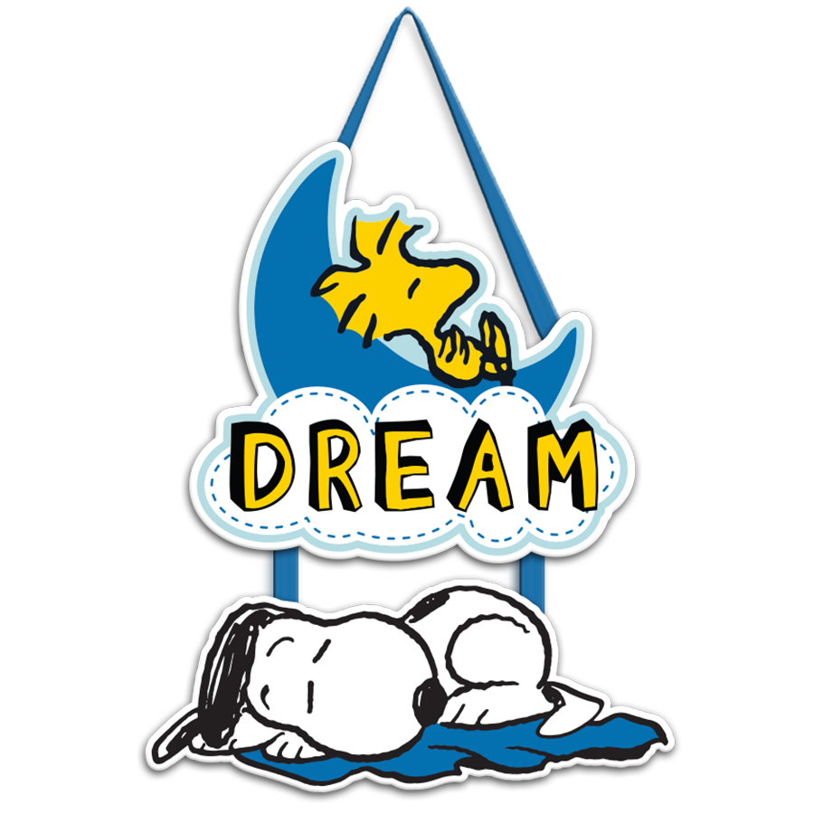 Peanuts Snoopy Dream 2 Piece Hanging Wall Sign