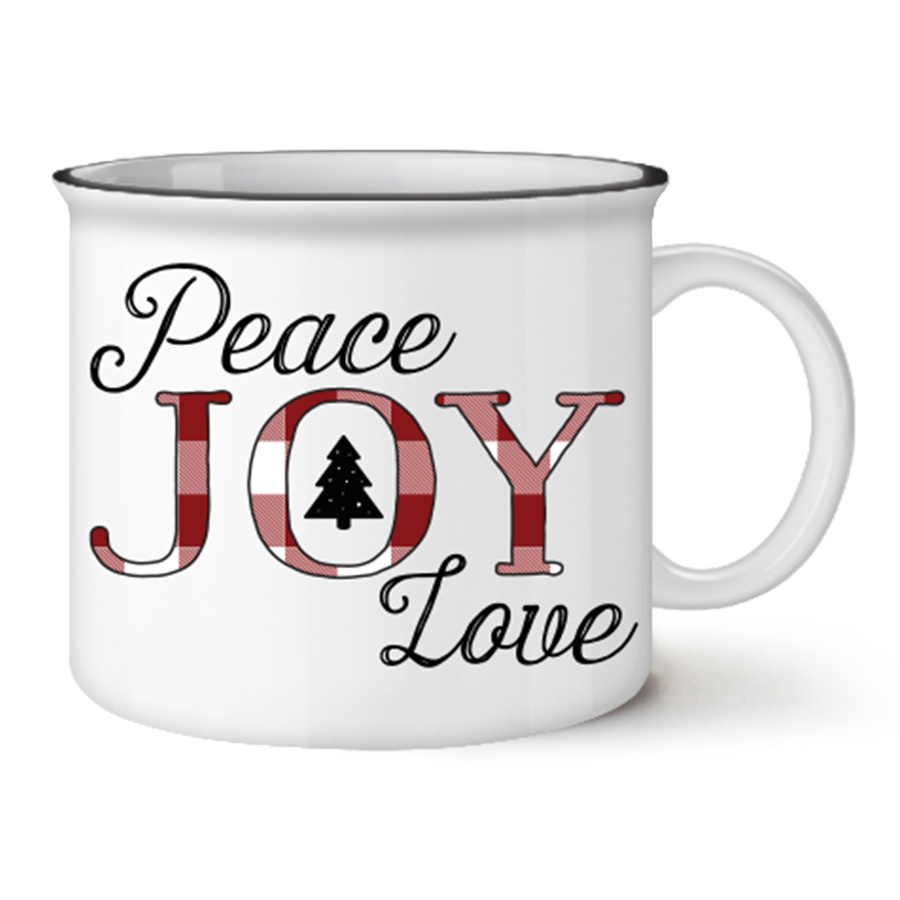 Peace Joy Love Camper Mug