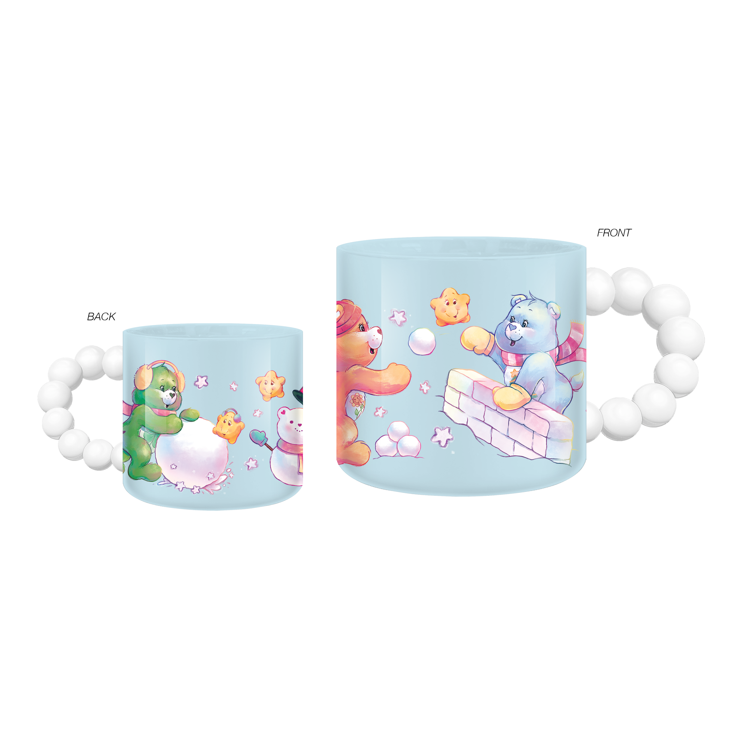 CERAMIC MUG-BUBBLE HANDLE-CARE BEARS-CHRISTMAS CUTIES SNOW MUCH FUN-AA121523469.png