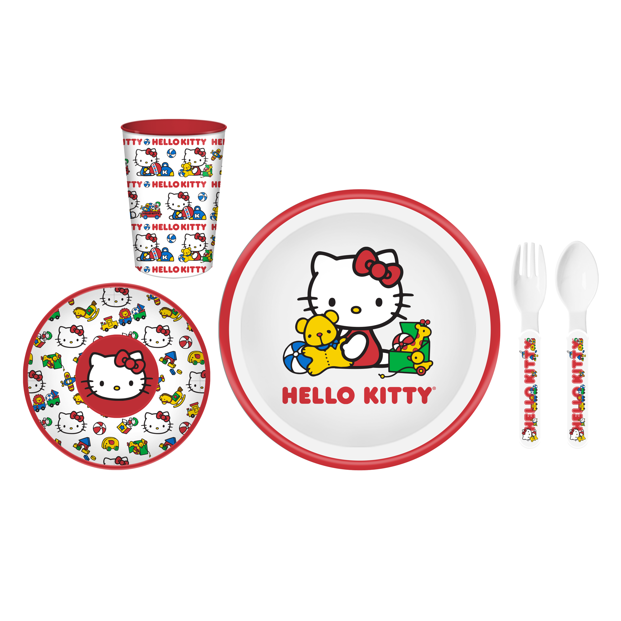 MELAMINE DINNERWARE SET 5PK-SANRIO-HELLO KITTY-PLAYTIME SET-AA052423144..png