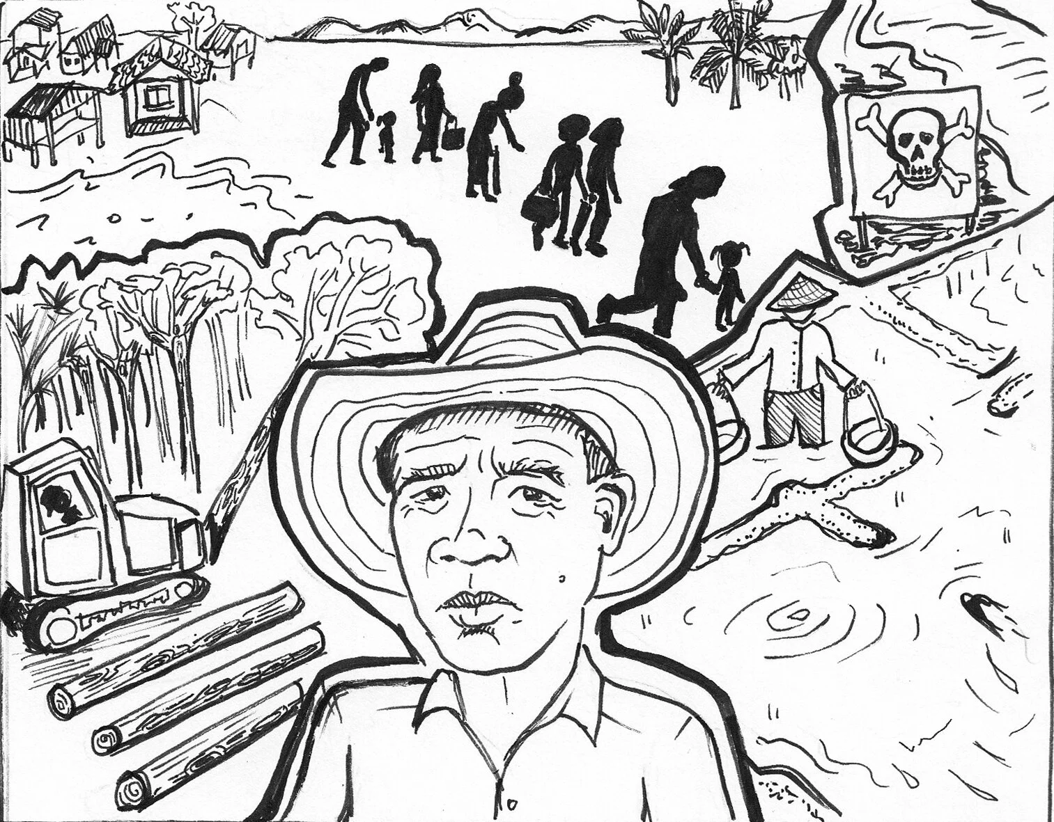 The project aimed to improve irrigation, prevent floods, and create jobs. It failed. Instead, the dam destroyed natural resources and biodiversity, causing floods, food insecurity, soil and water contamination, and deforestation. Over 17,000 villager