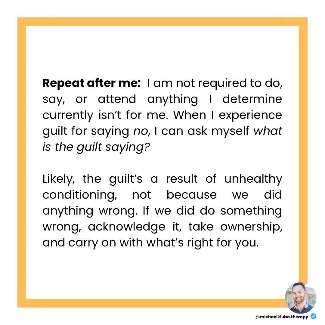 🐰Thoughts for Easter Weekend.

#guilt #boundaries #boundary #conditioning #unhealthy #repeatafterme #no #wrong #relationships #family #friends #longweekend #easter #eastersunday #therapy #psychotherapist