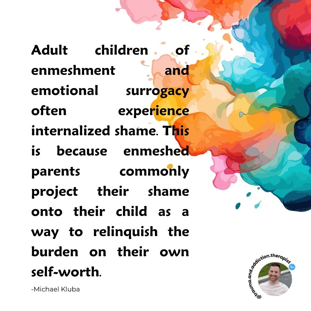 🪻This often is not a conscious pattern for enmeshed parents.