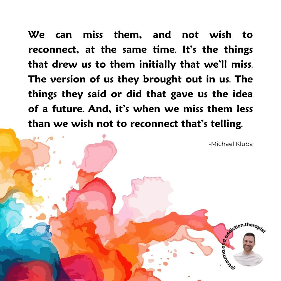 🍂They served a purpose for a time, and we served ours, and that&rsquo;s that.