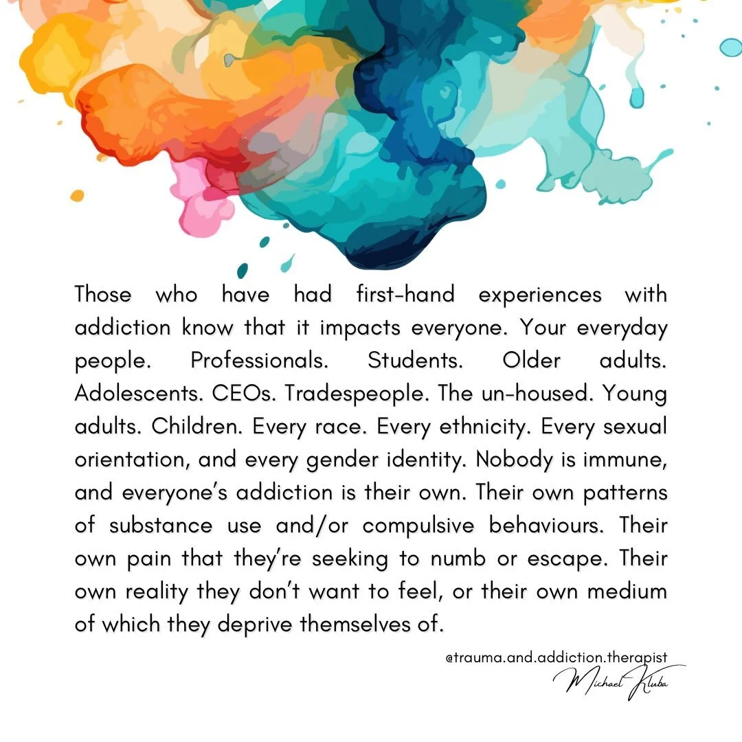 🔸Addiction impacts everyone. Nobody is immune.

#addiction #recovery #traumahealing #painrelief #psychoeducation