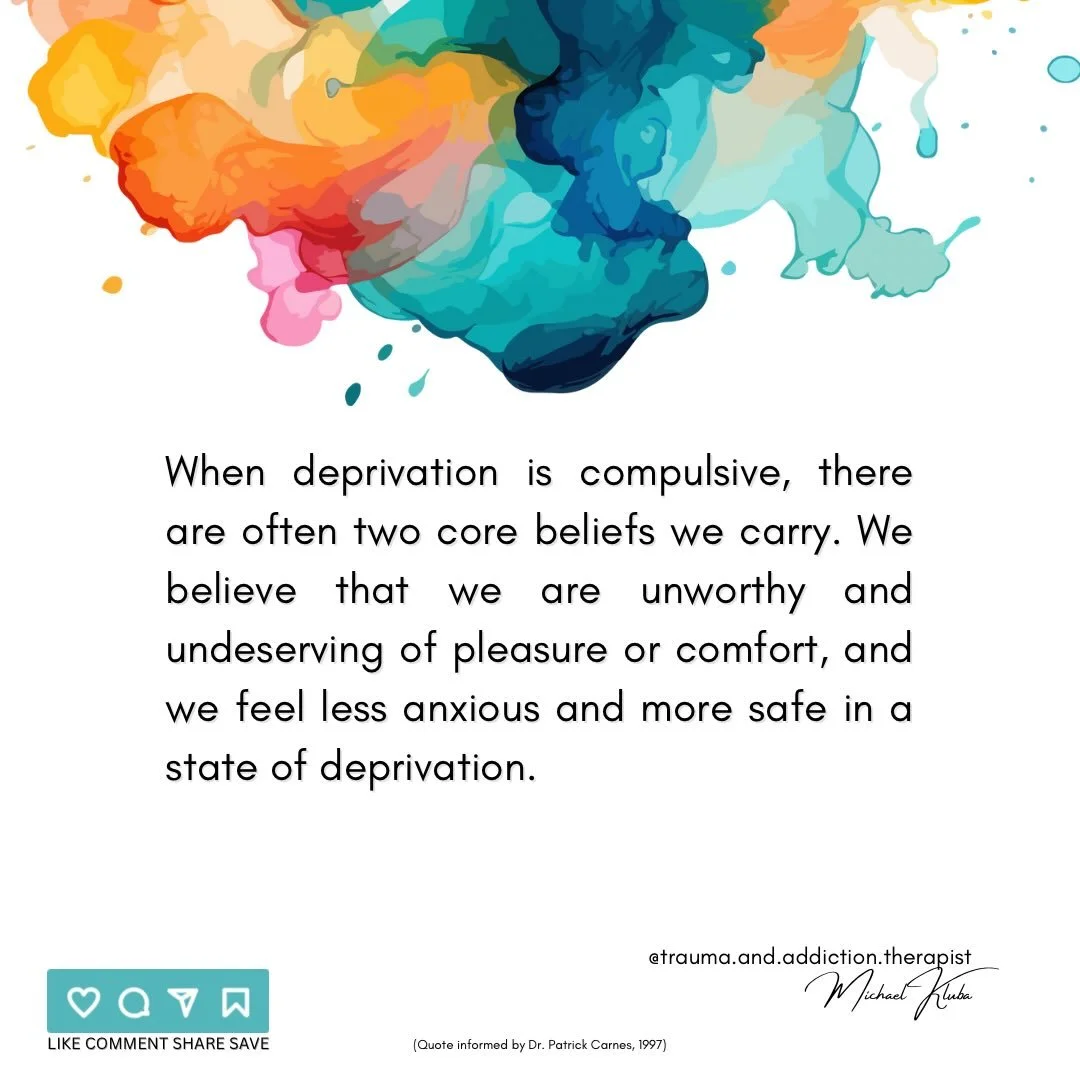 🔸When deprivation is compulsive&hellip;

🔸We can DO a lot of things compulsively, and to our detriment.

➡️We can NOT do something in a compulsive way too, and it&rsquo;s often about safety.

#safety #control #deprivation #emotionalhealth #sexualhe