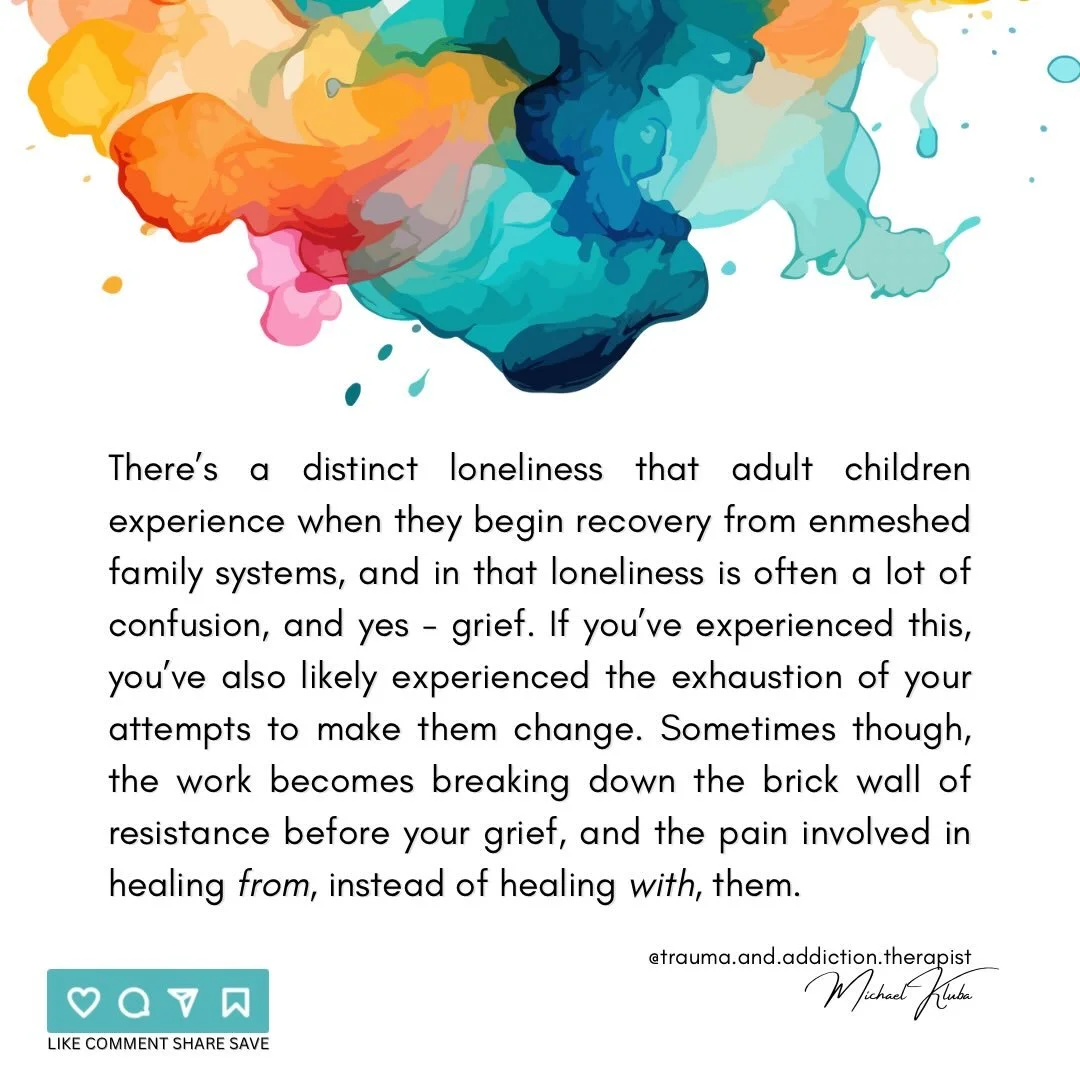 🔸Sometimes our healing is &lsquo;from,&rsquo; instead of &lsquo;with,&rsquo; them.

#enmeshment #familysystems #griefjourney #recoveryispossible #loneliness