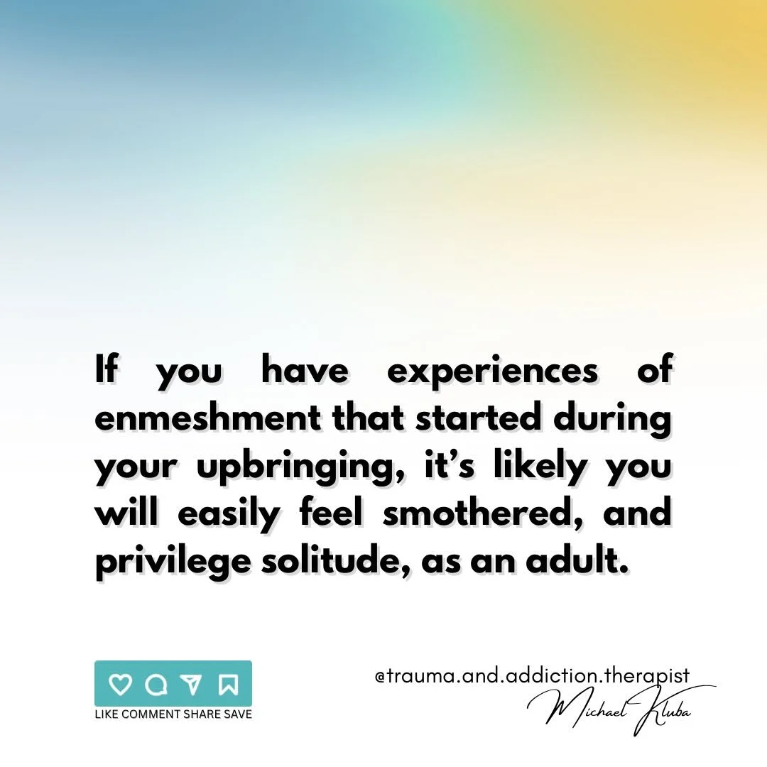🌱When there is enmeshment amongst family dynamics, there is often little opportunity for individuality, space, and autonomy.

#enmeshment #family #developmentaltrauma #emotionalhealth #psychotherapy