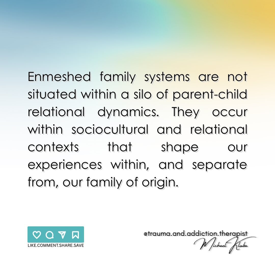 🌱Our family systems, and the dynamics within them, are shaped by sociocultural factors and relationships separate from family.

#family #society #culture #relationships #therapy