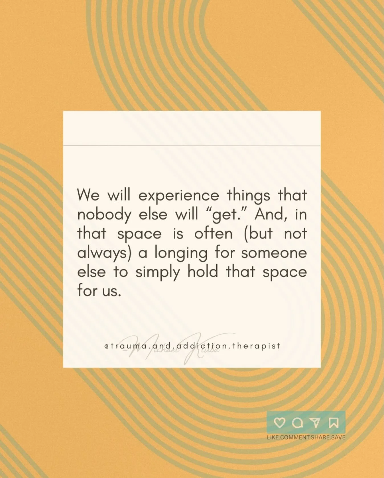 🔸Sometimes it&rsquo;s not about what we say or how we say it. There are experiences that there are no words to comfort.

🔸Sometimes it&rsquo;s when one reveals their darkest moments, and we don&rsquo;t jump ship, that carry the most weight.

&bull;