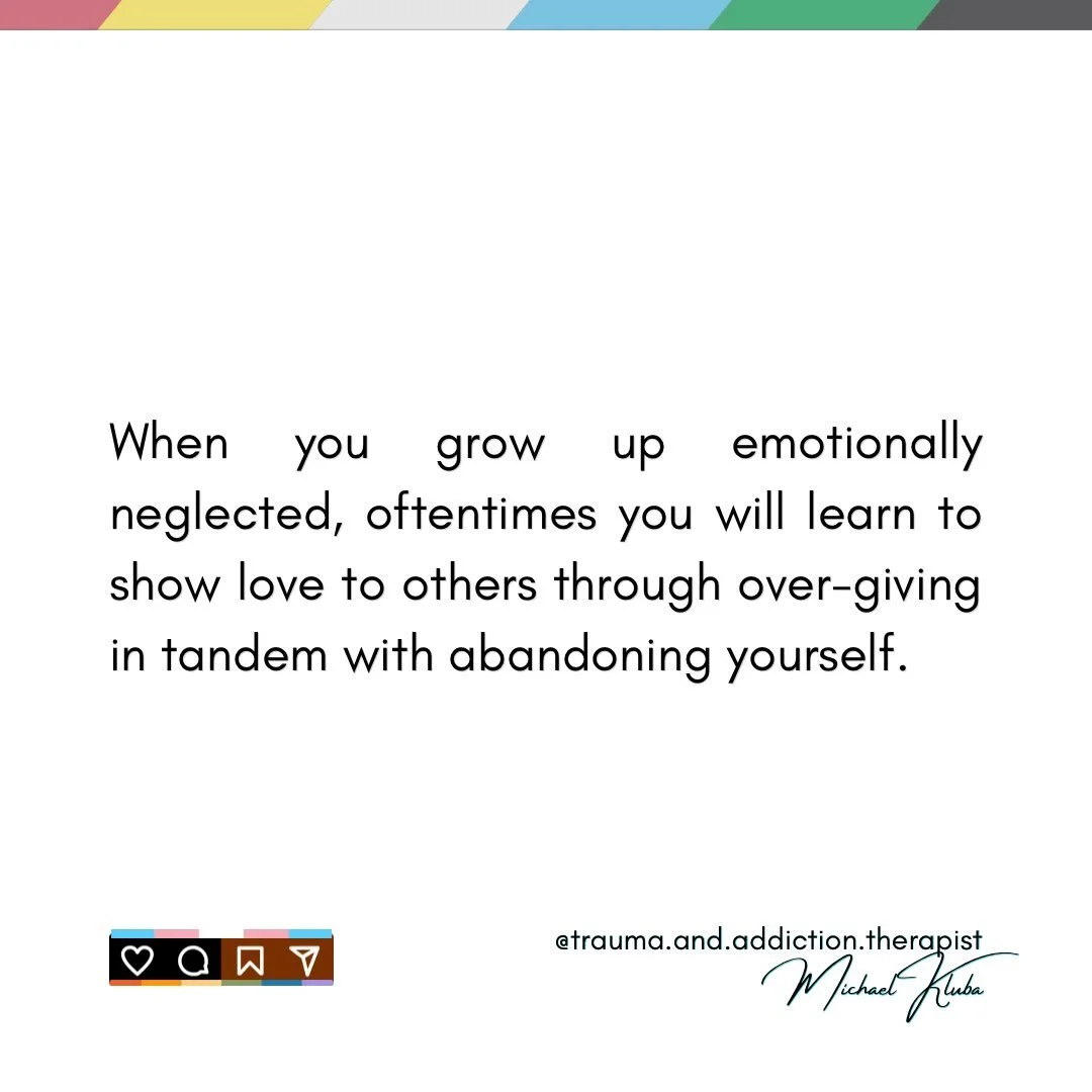 🌱This was likely an unconscious adaptation to cope and survive, growing up.

🌸And what folks often don&rsquo;t recognize is that, over time - and through over-giving - you&rsquo;re also rejecting any opportunity for others to do for you what you&rs