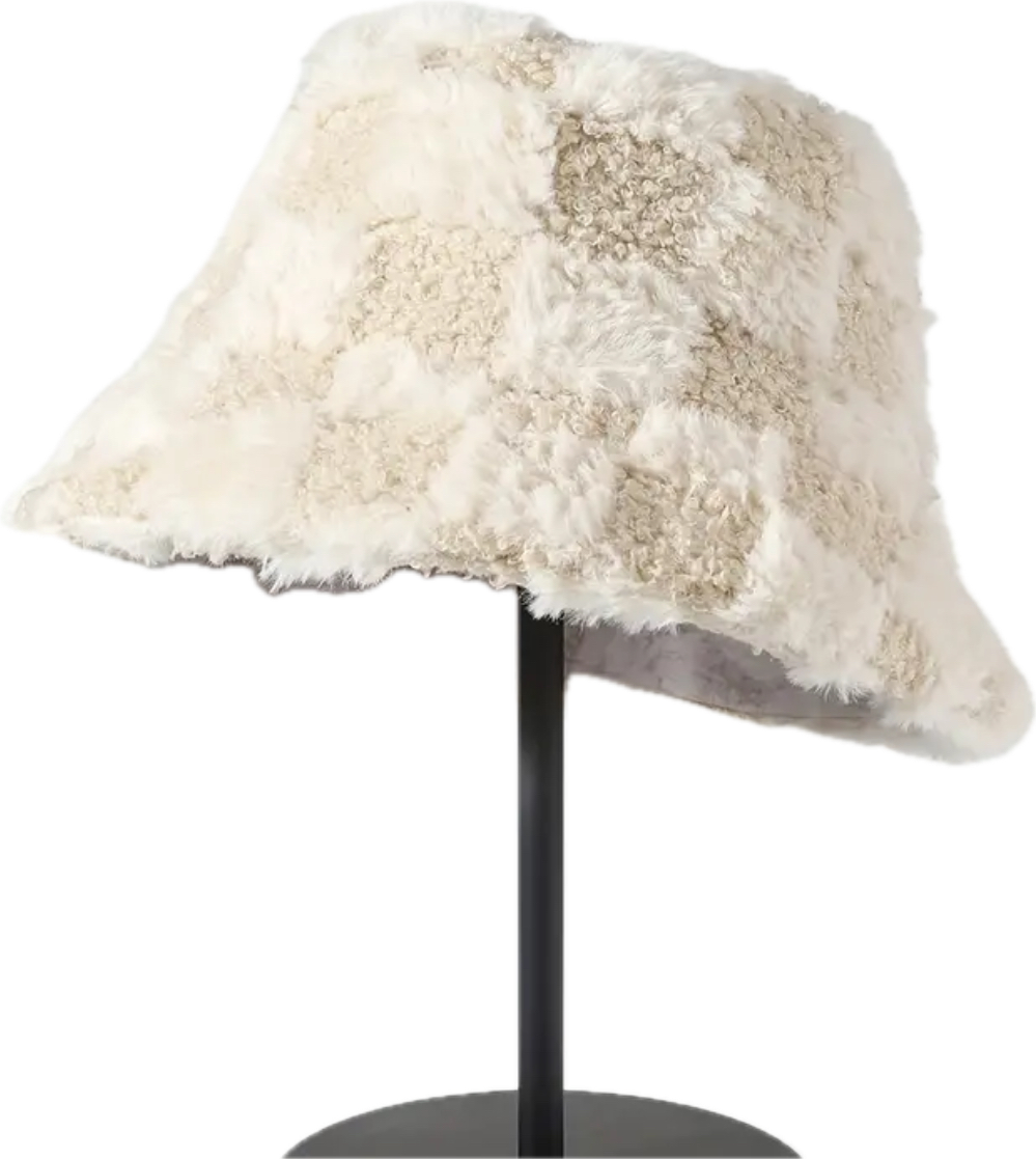 Fuzzy "Creamy" Bucket Hat