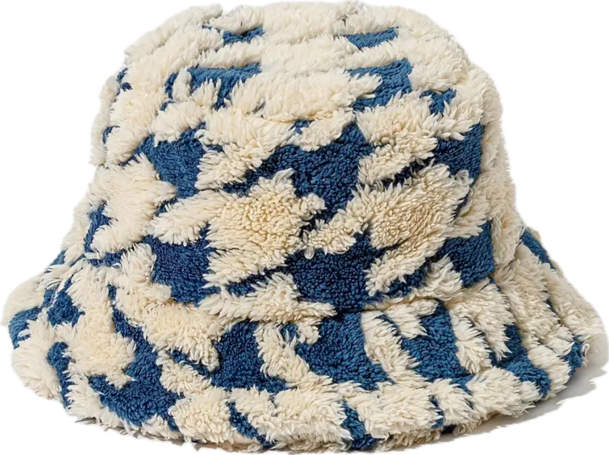 Fuzzy "Jean Blue" Bucket Hat