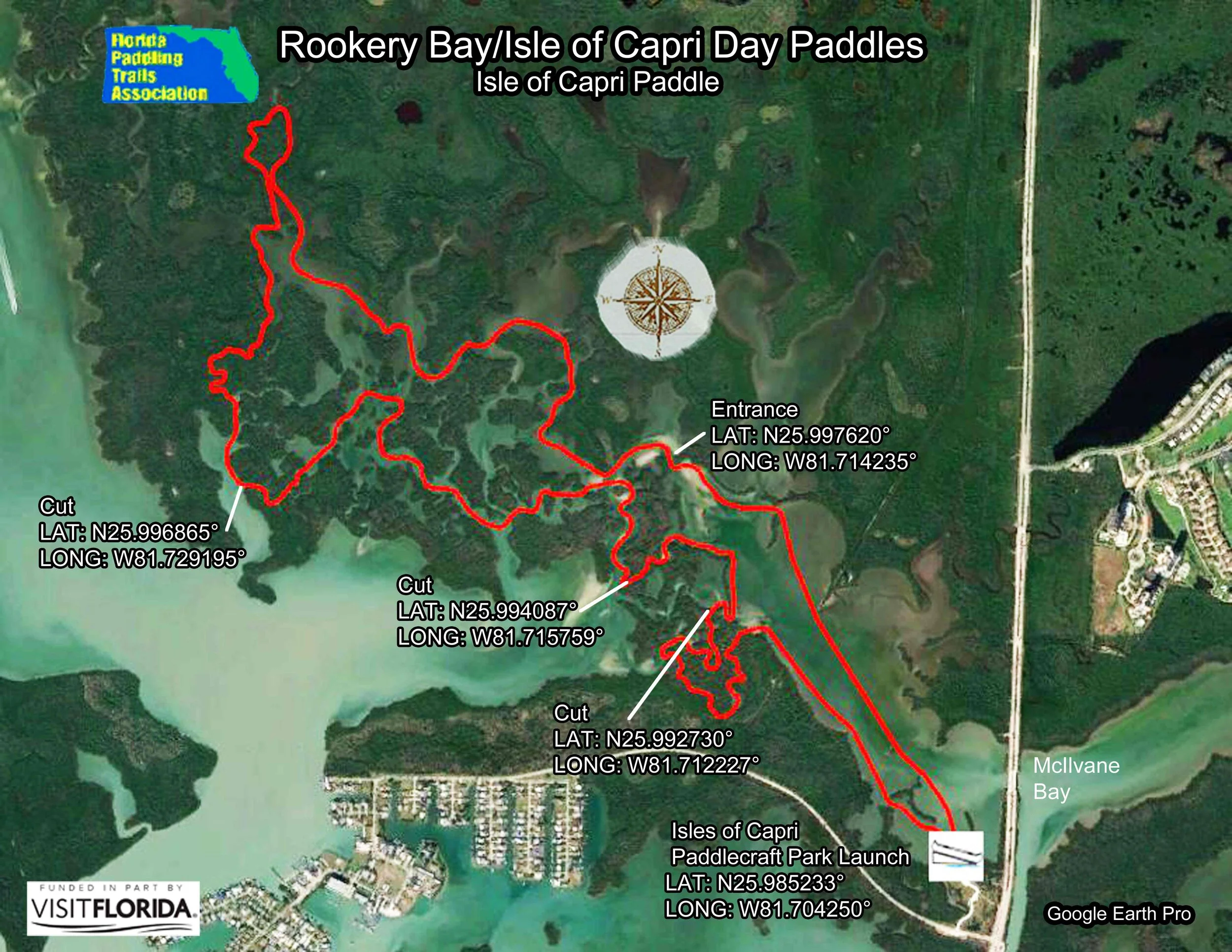 Day Paddles Florida Paddling - S13RB Isle Of Capri Paddle