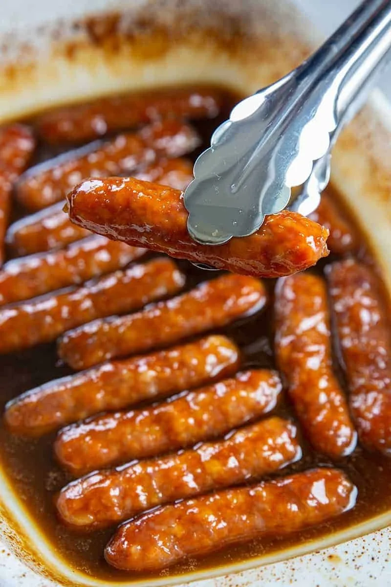 Smoked Breakfast Sausage with Maple-Bourbon Glaze
