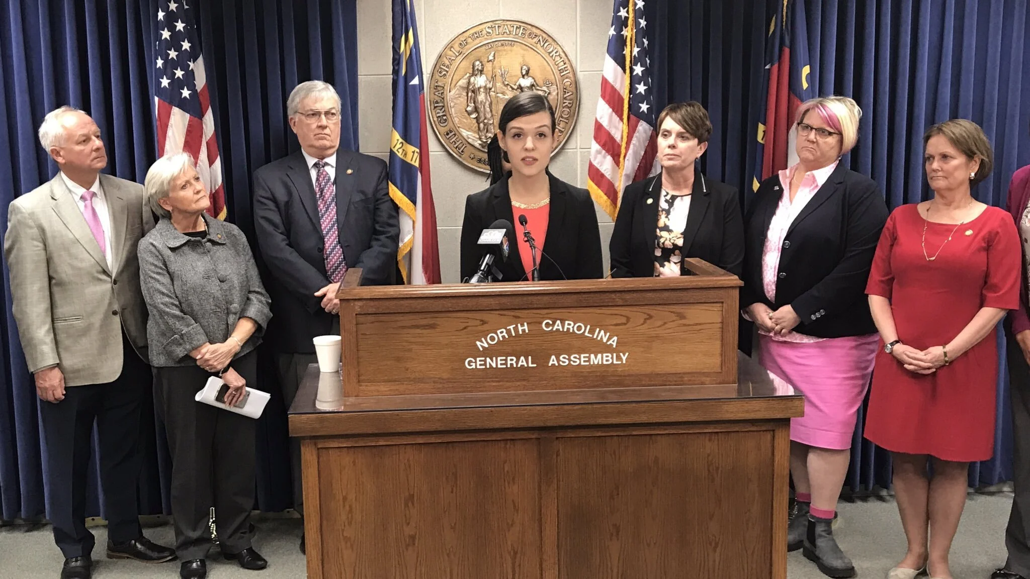 The HB 393 press conference in April 2019.