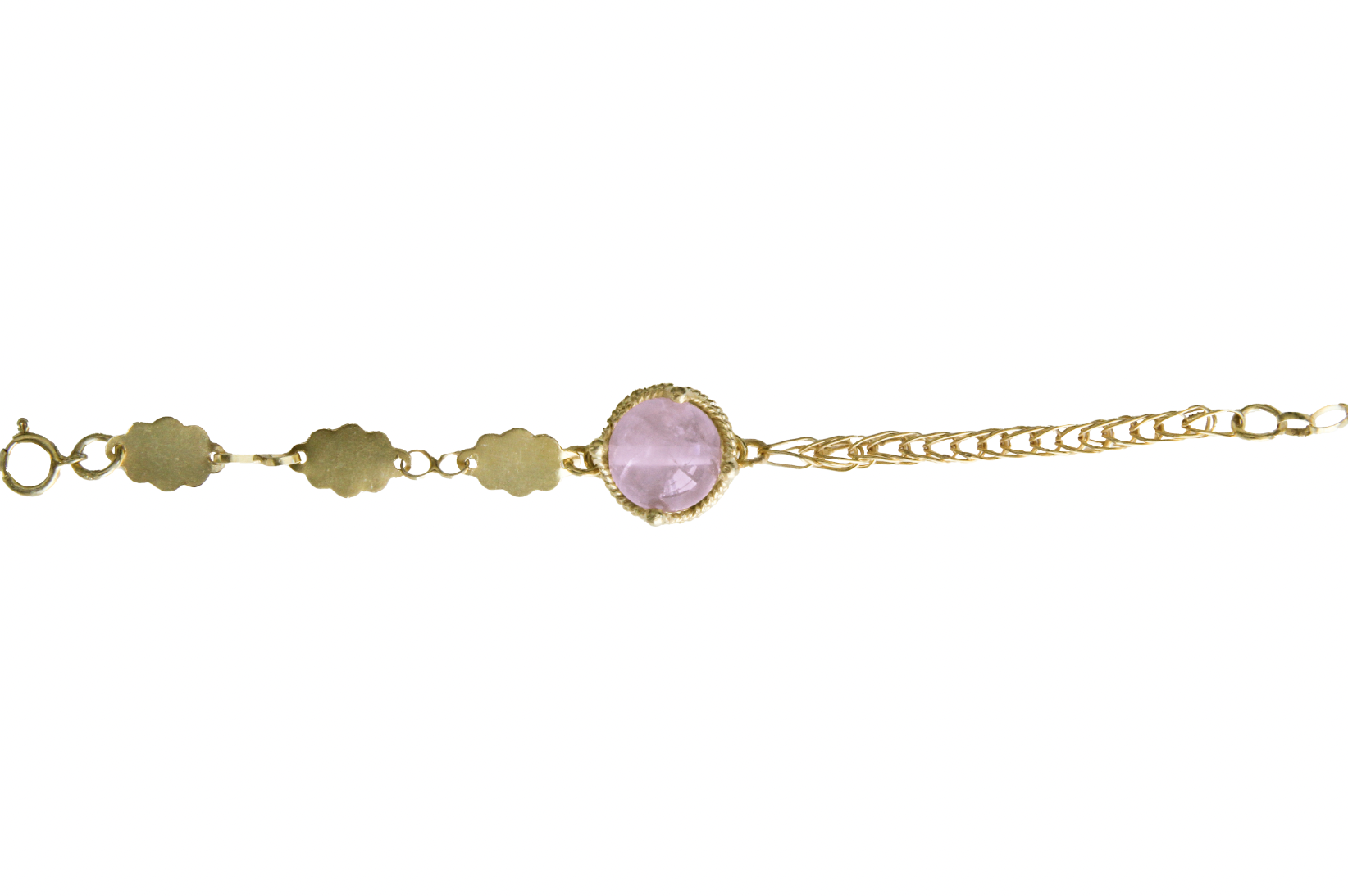 Melao Bracelet- Gold/Rose Quartz