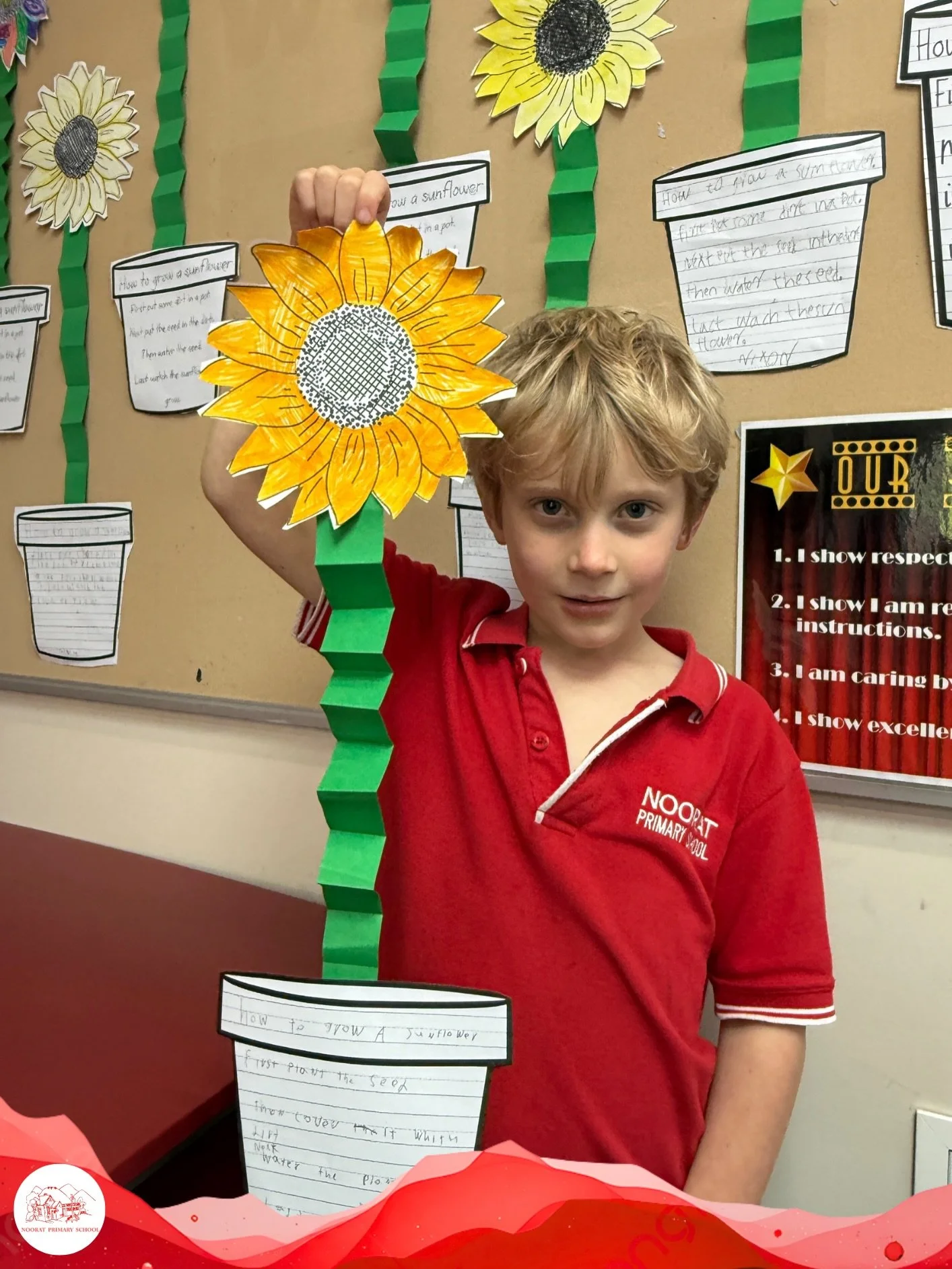 𝓗𝓸𝔀 𝓽𝓸 𝓰𝓻𝓸𝔀 𝓪 𝓼𝓾𝓷𝓯𝓵𝓸𝔀𝓮𝓻

Our F-2 learners dug into the steps of growing sunflowers&mdash;literally! 🌻

With writing tasks and hands-on experiences, they stayed engaged, curious, and full of questions.

Growing plants and growing m