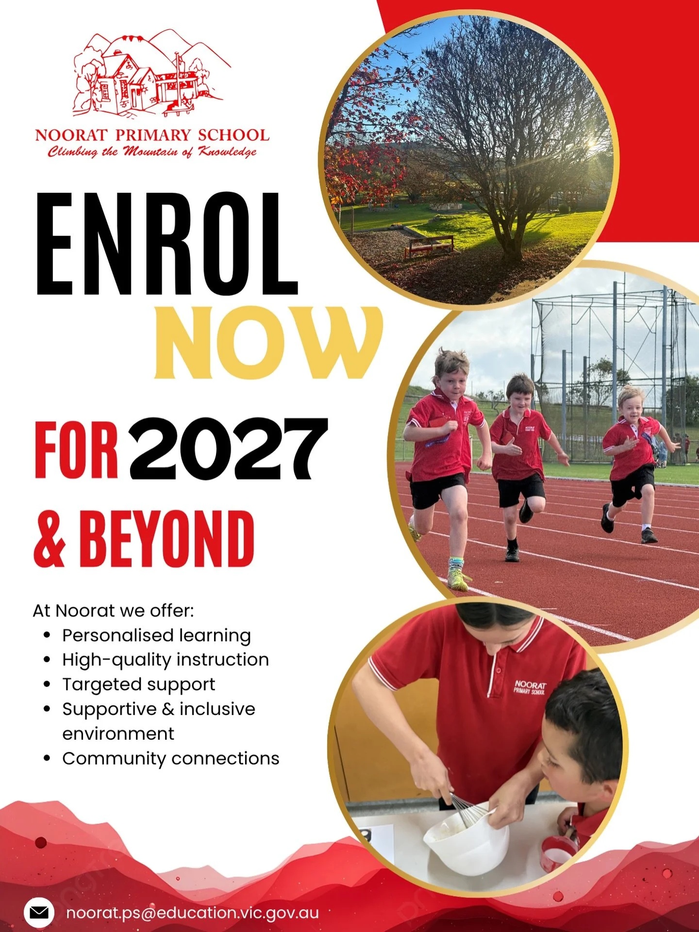 Enrolments for 2027 &amp; beyond are 𝒏𝒐𝒘 𝒐𝒑𝒆𝒏.

If you are looking at schools for your child/children, book a time to see our amazing school in action.

We offer: 
- Personalised learning
- Small class sizes
- A close and supportive school com