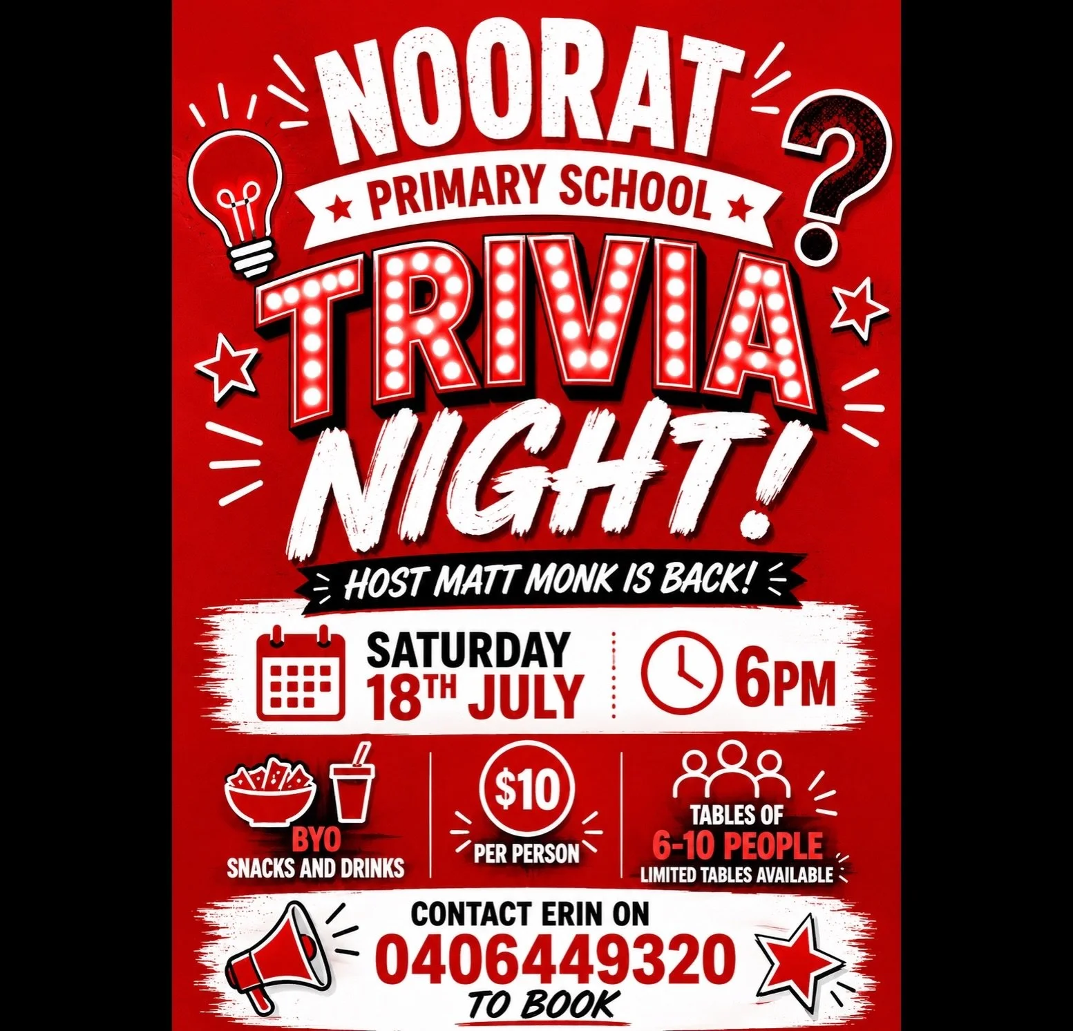 Join us for an incredible night of fun and laughter while testing your knowledge! ⁉️