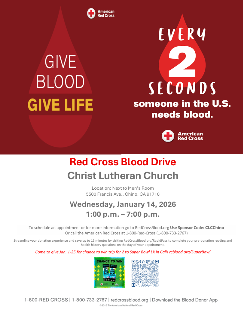 Red Cross Blood Drive