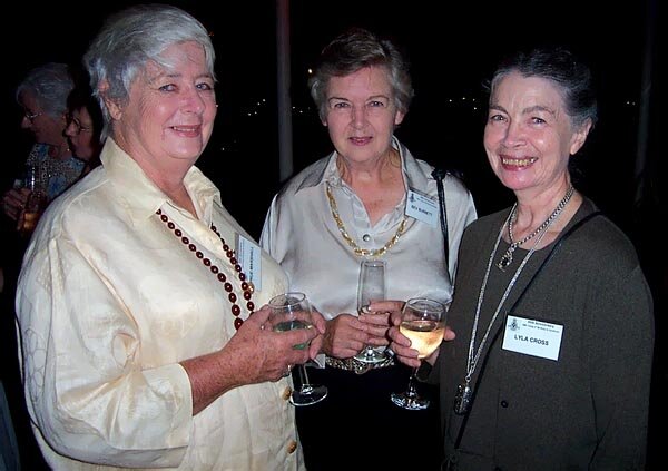 Pru Marshall, Bev Burnett and Lyla Cross