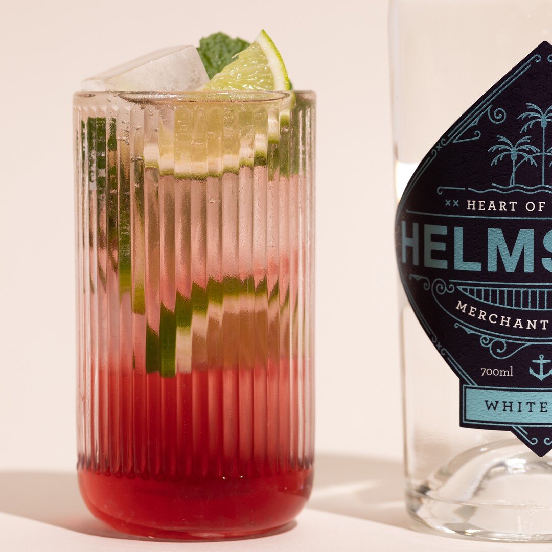 Embrace the endless summer with a refreshing Helmsman cocktail, a perfect way to keep the good times rolling all year long 🍋