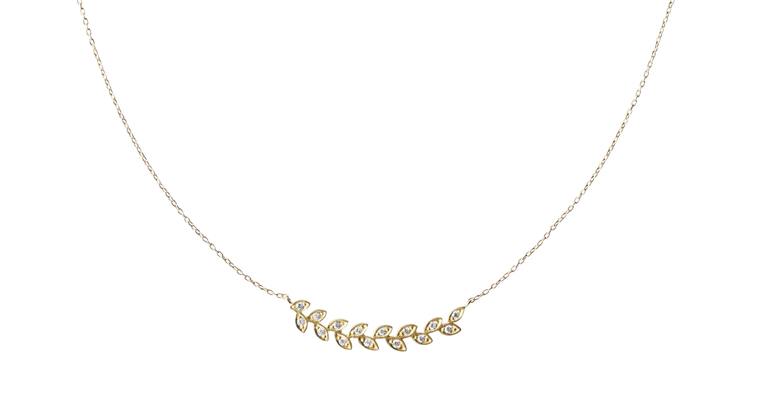 MULTI LEAF DIAMOND NECKLACE