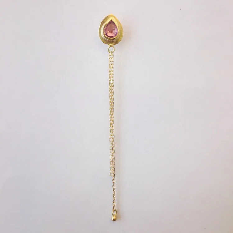 LUCKY CHARM CHAIN PINK SAPPHIRE