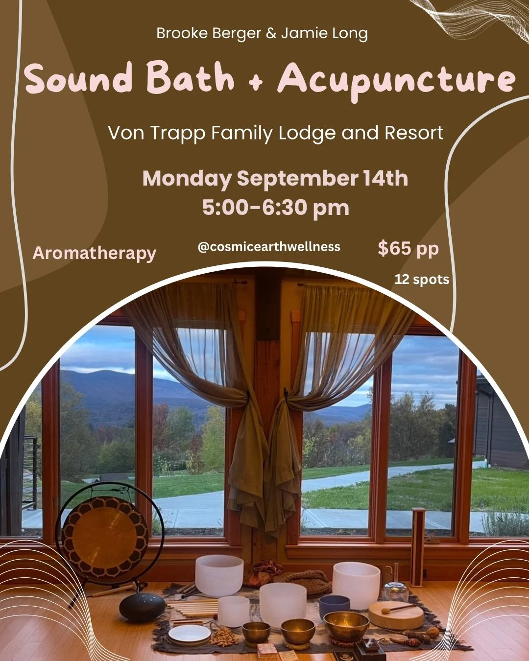 Sound Bath + Acupuncture ~ Monday September 14th