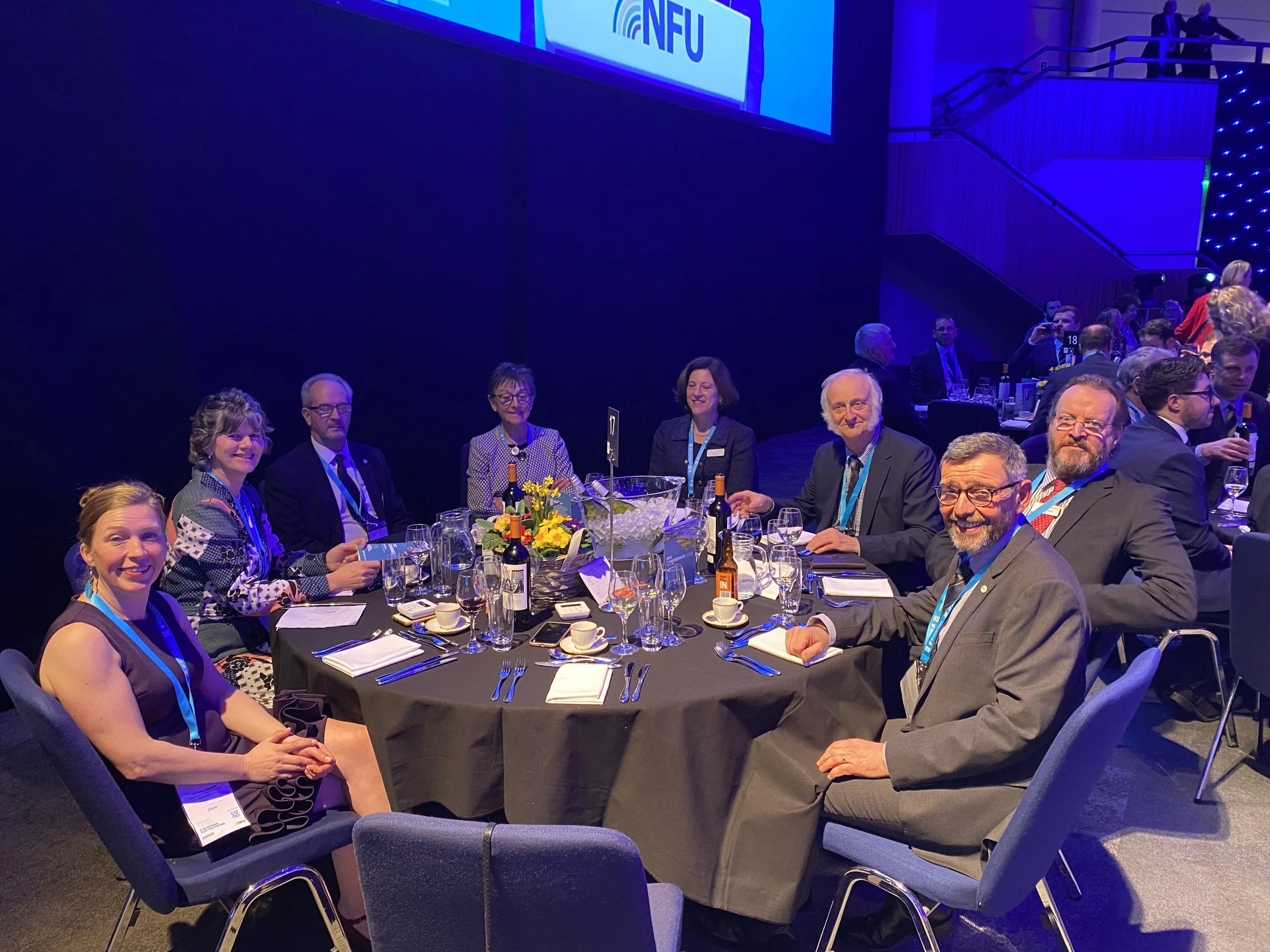 Addington Fund Staff at Dinner Table